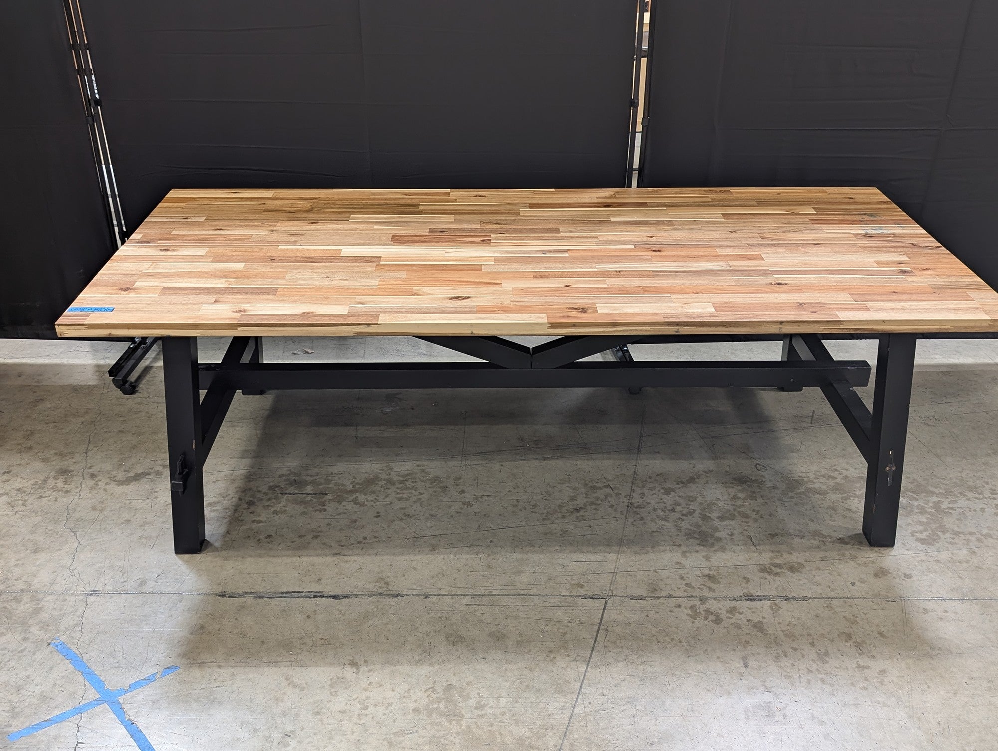 IKEA SKOGSTA Dining Table - Aracia Top with Sturdy Base - 92.5" Wide