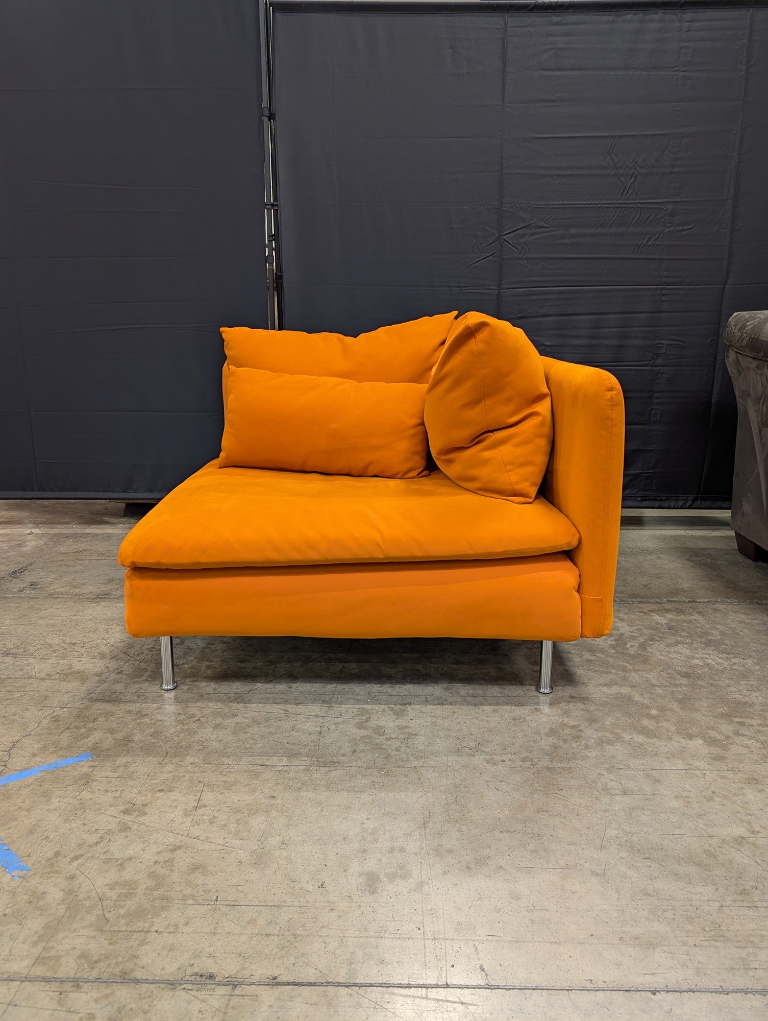 IKEA SÖDERHAMN Vibrant Orange Modular Chaise Lounge
