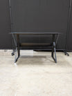 Modern Industrial Style Black Desk with Metal Frame