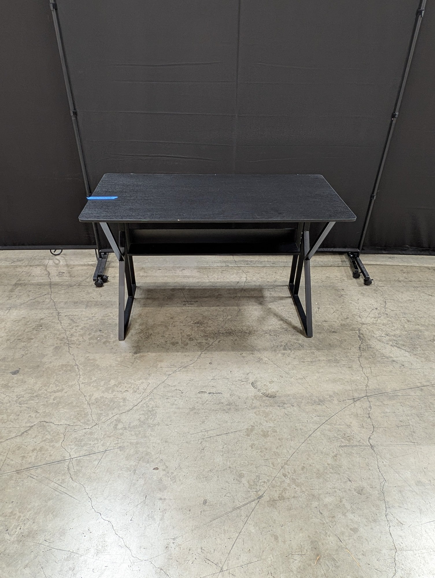 Modern Industrial Style Black Desk with Metal Frame