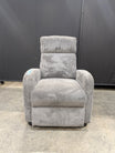 ALL-IN-ONE Grey Corduroy Recliner Chair