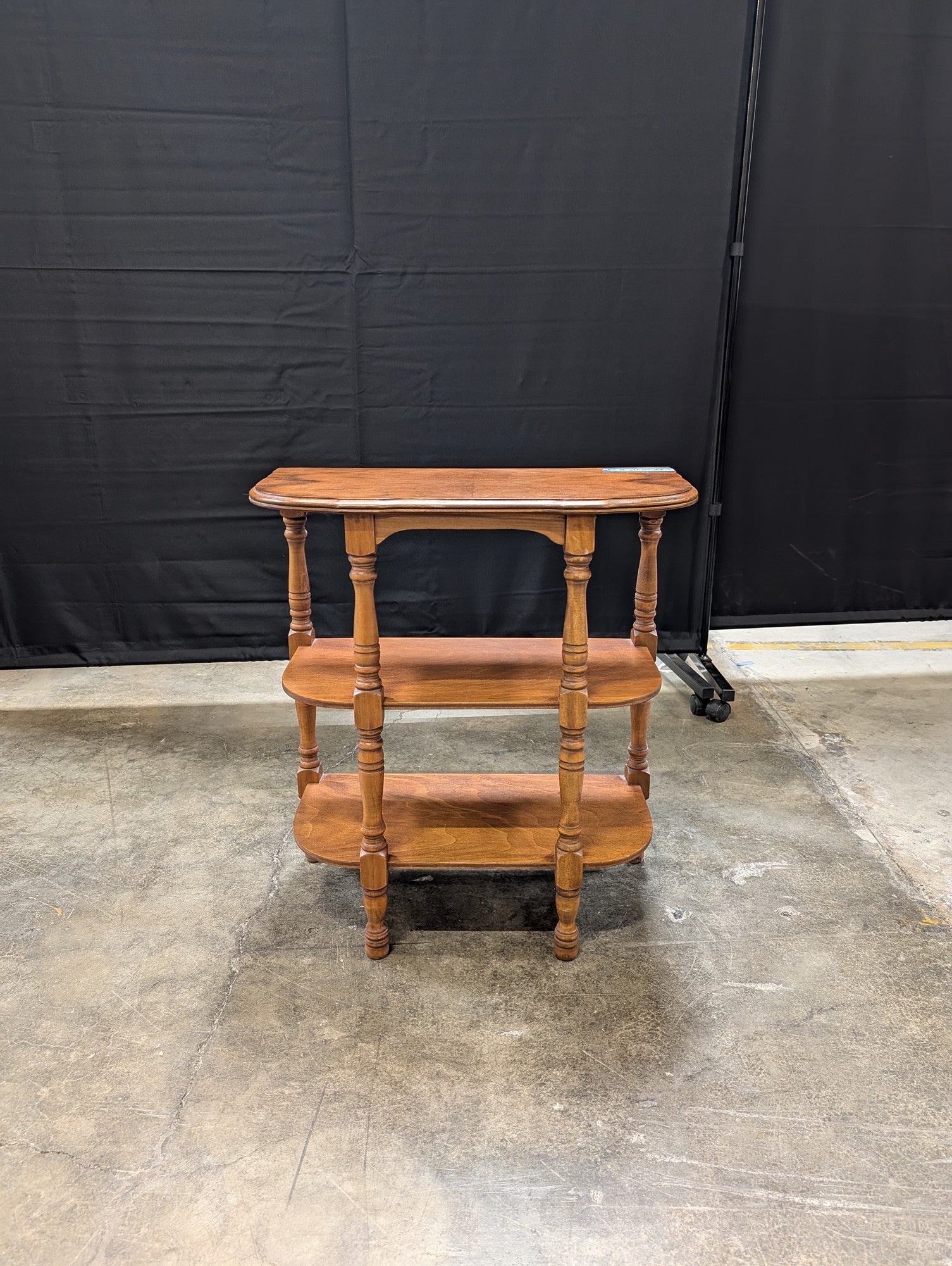 Traditional Wood Tiered Console Table
