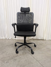 Adjustable Black Mesh Office Chair with Lumbar Support