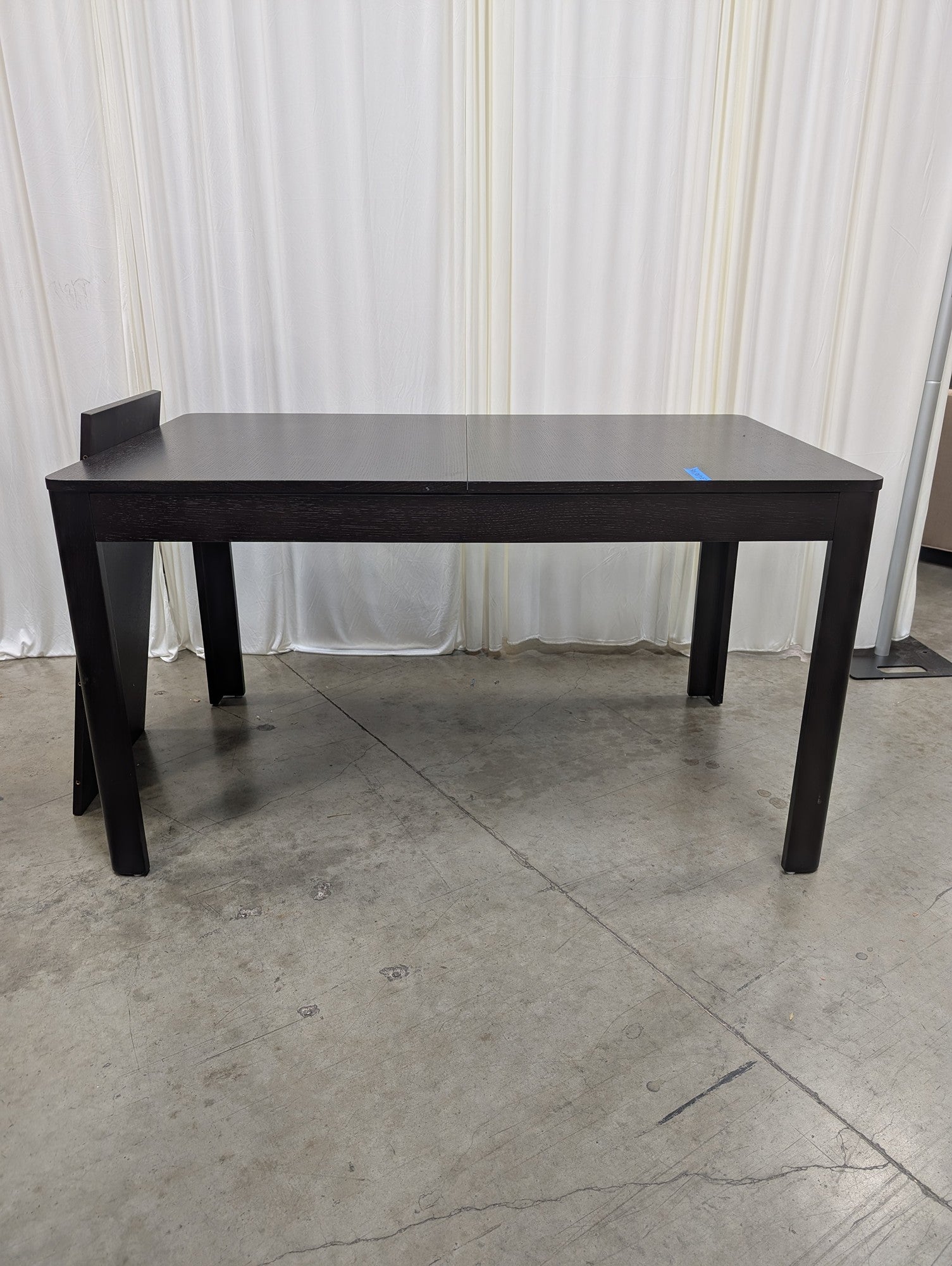 Modern Dark Wood Extendable Dining Table