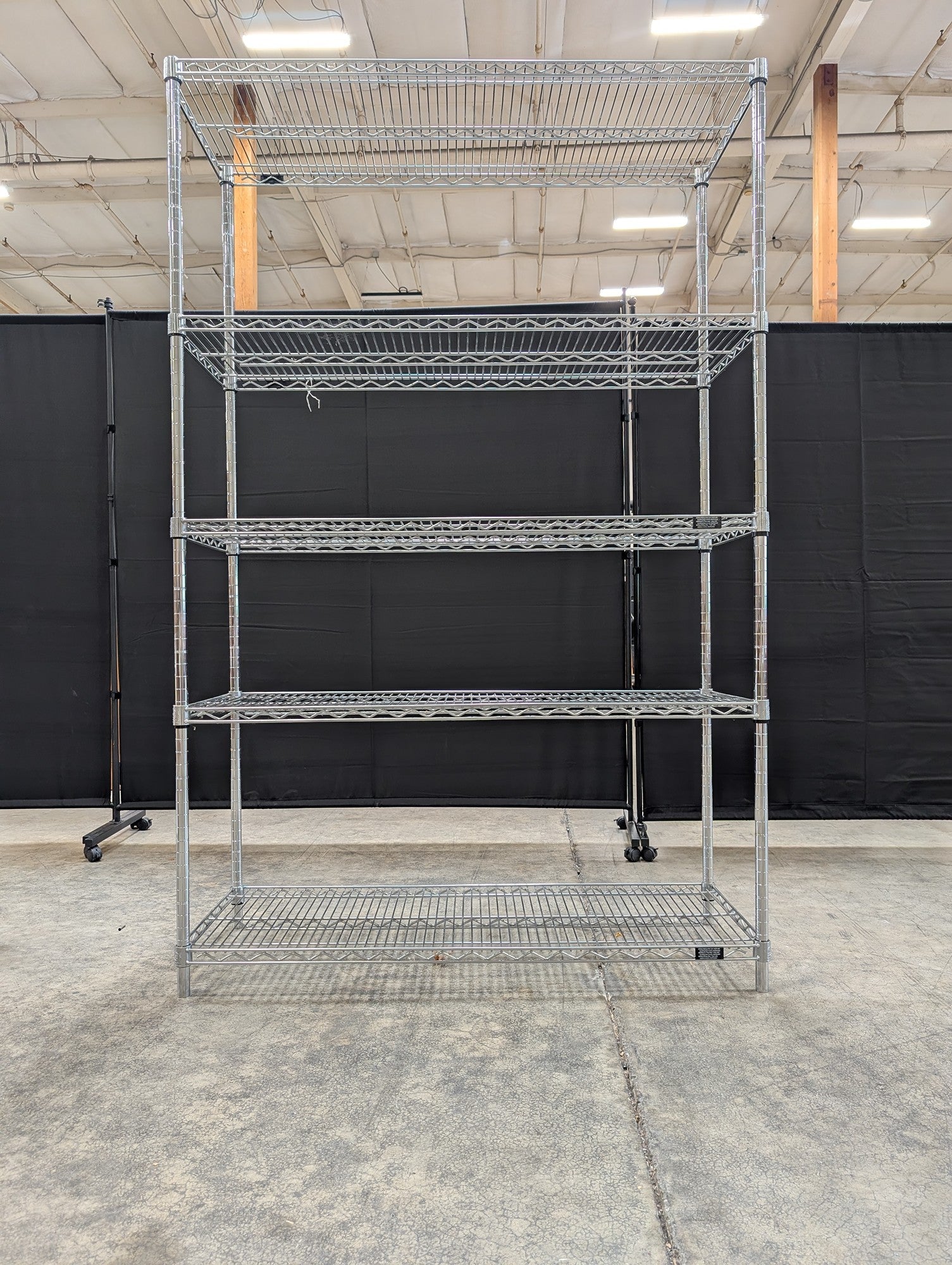 CAINMAX Shelf Tech System NSF Certified 5-Tier Chrome Wire Storage Unit