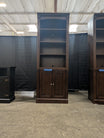 Dark Wood Hillsdale Furniture LLC Bookcase with Cabinet Storage