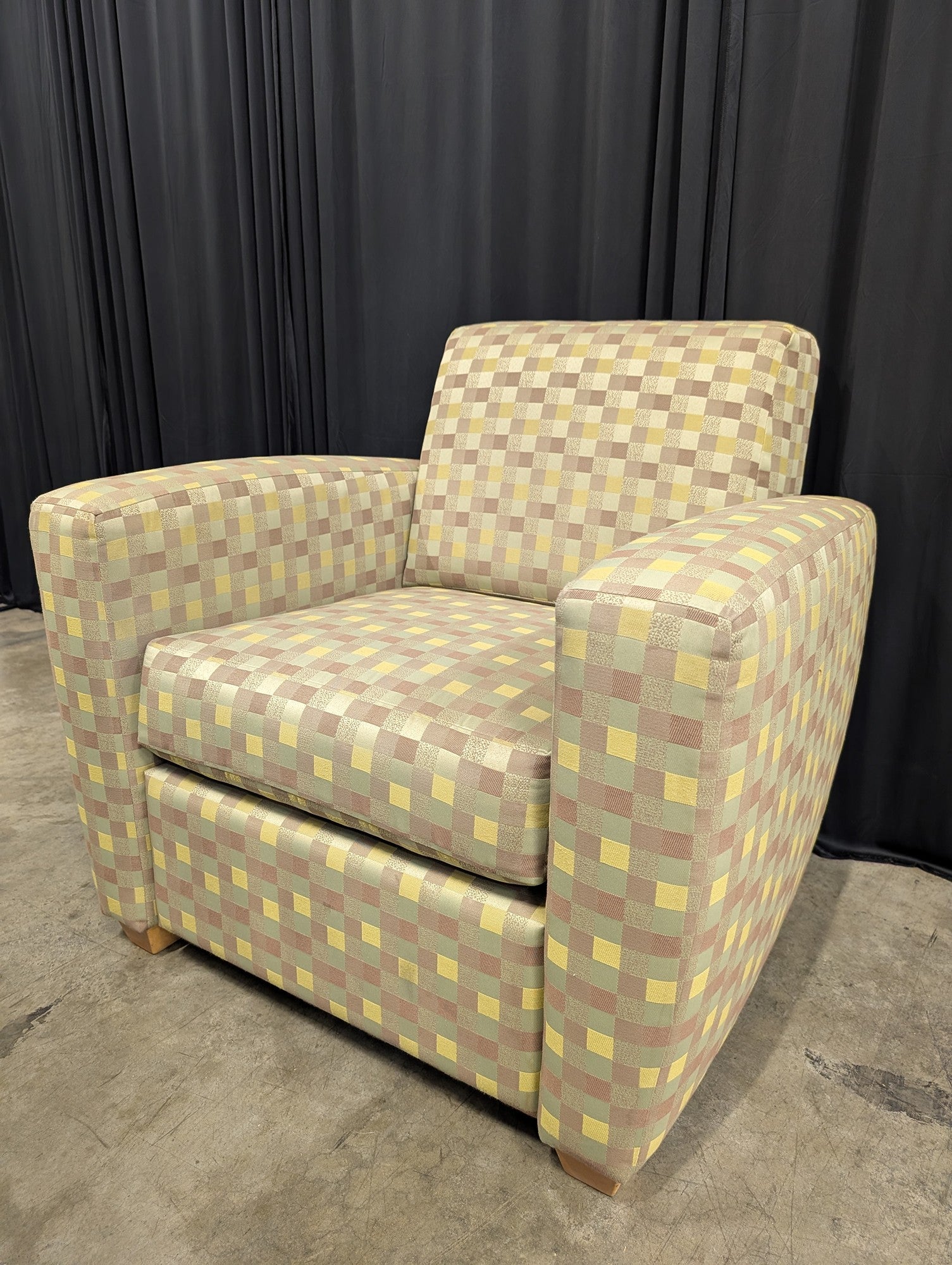 Checkered Poppy Armchair
