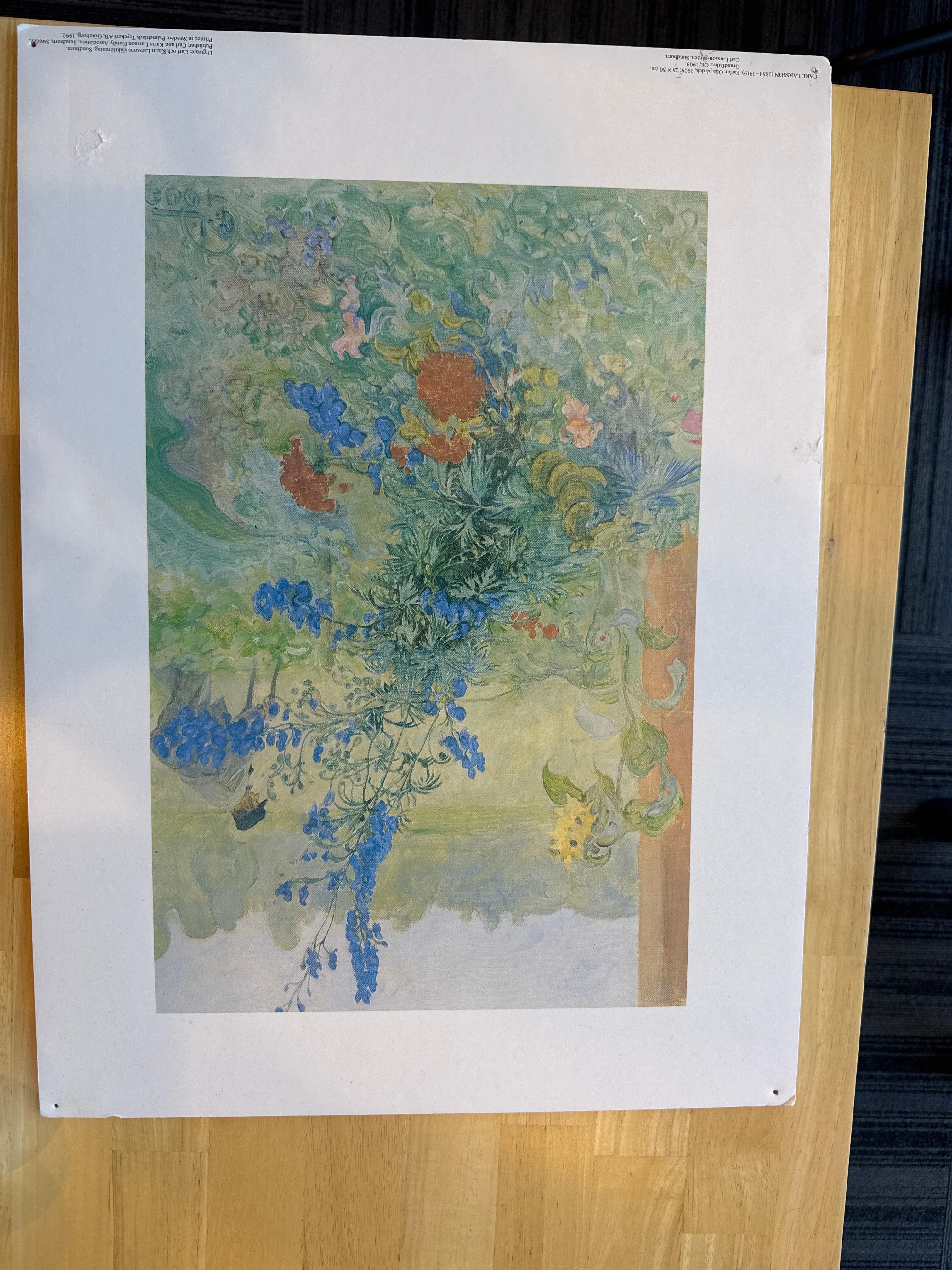 Carl Larsson Print "Golfer In Garden"