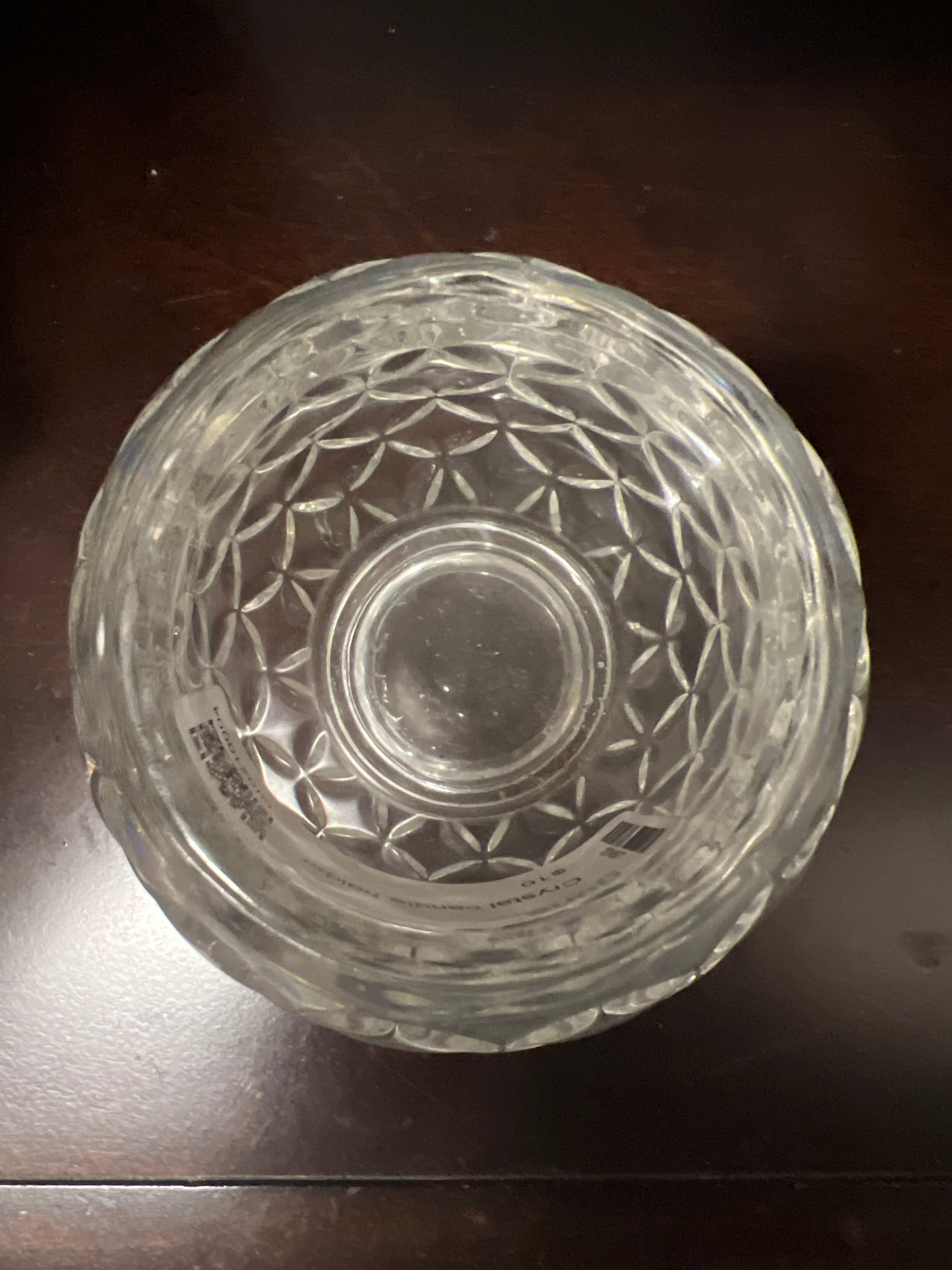 Crystal candle holder