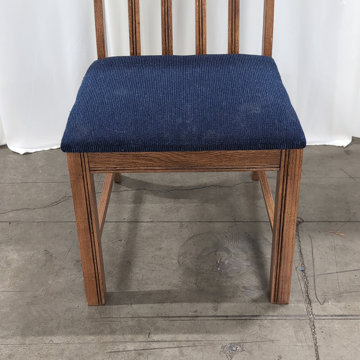 Brown Wood Spindle Back Dining Chair