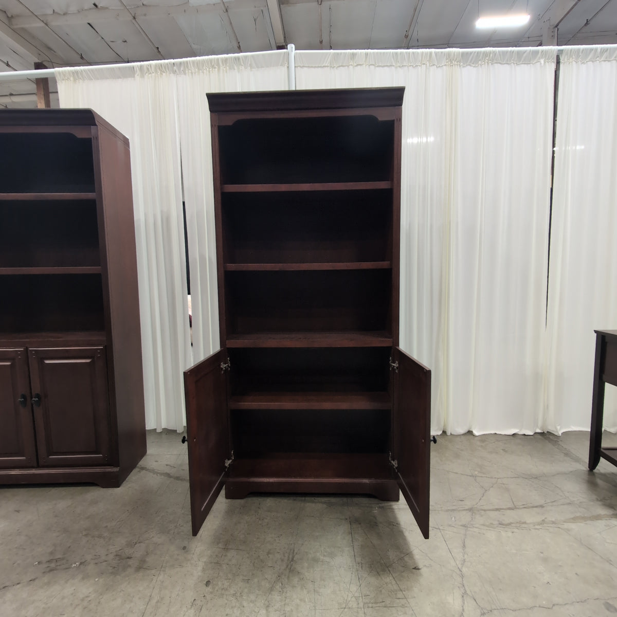 Traditional Brown Wood Two-Door Cabinet
