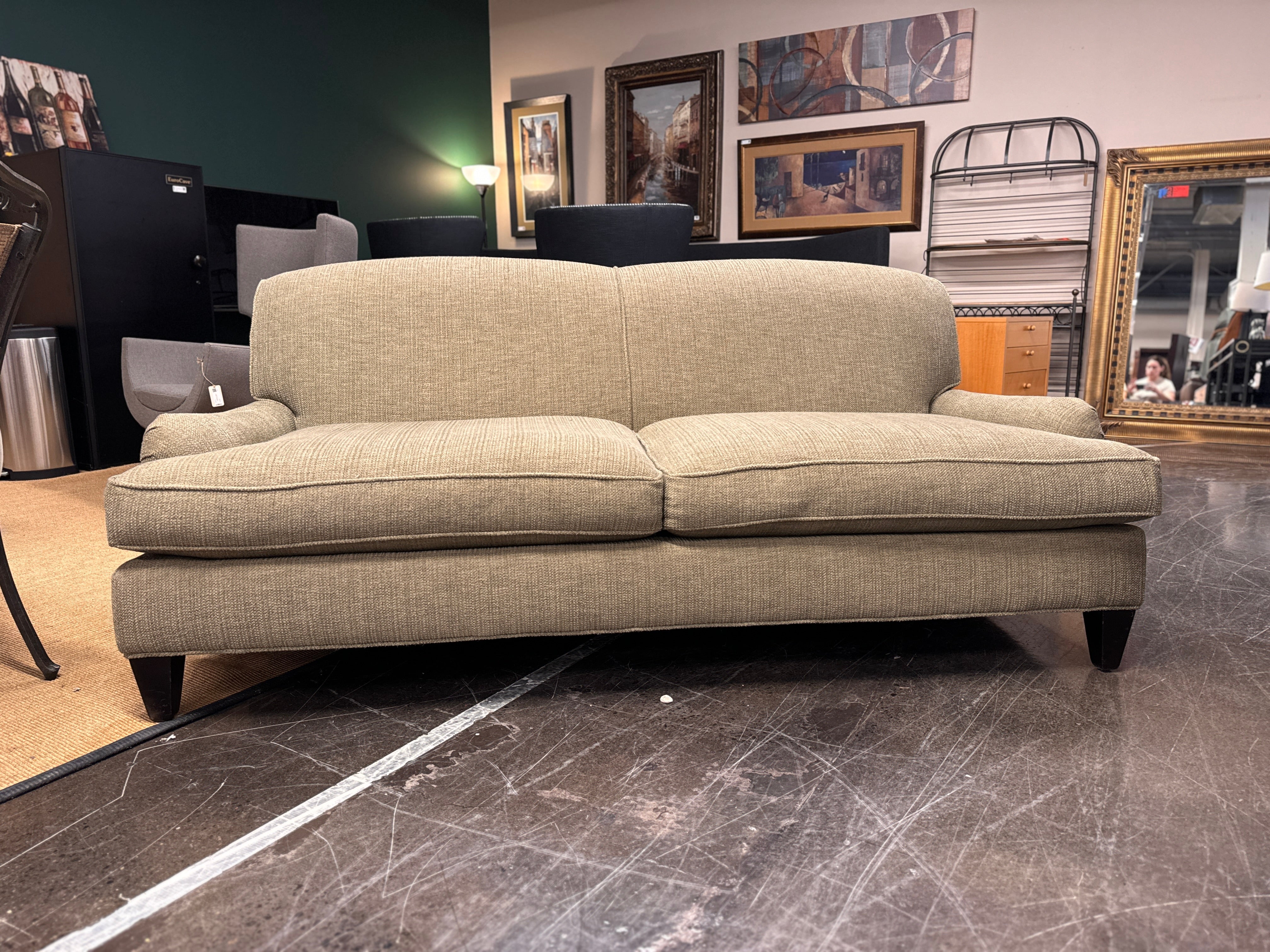 Crate and Barrel: Tweed Loveseat
