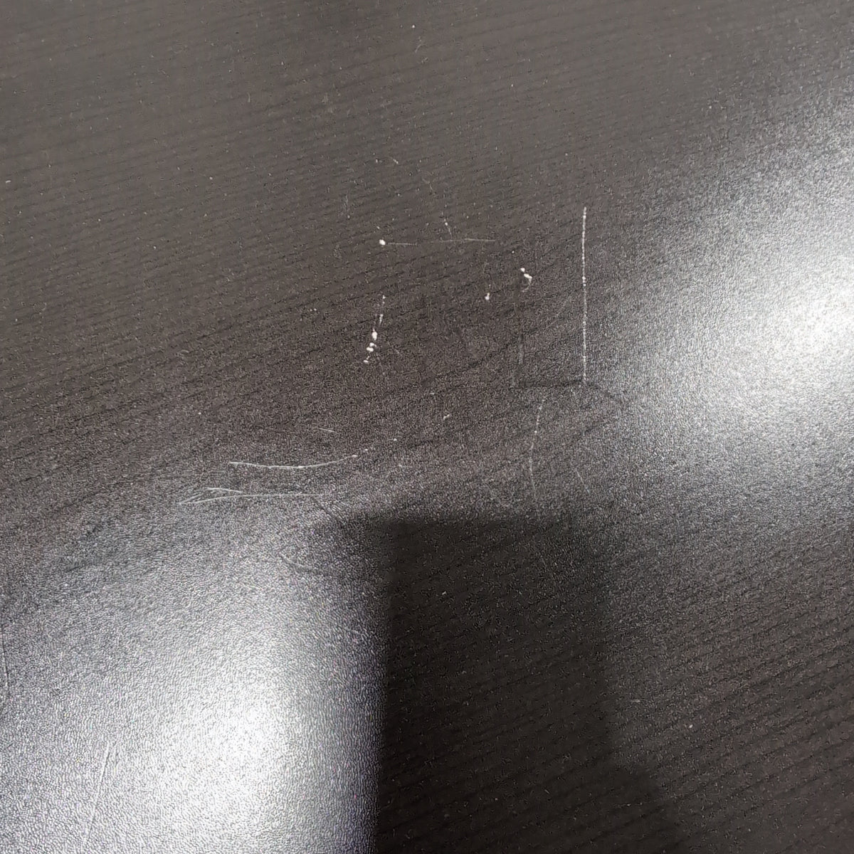 Dark Brown Laminate Office Desk with Storage