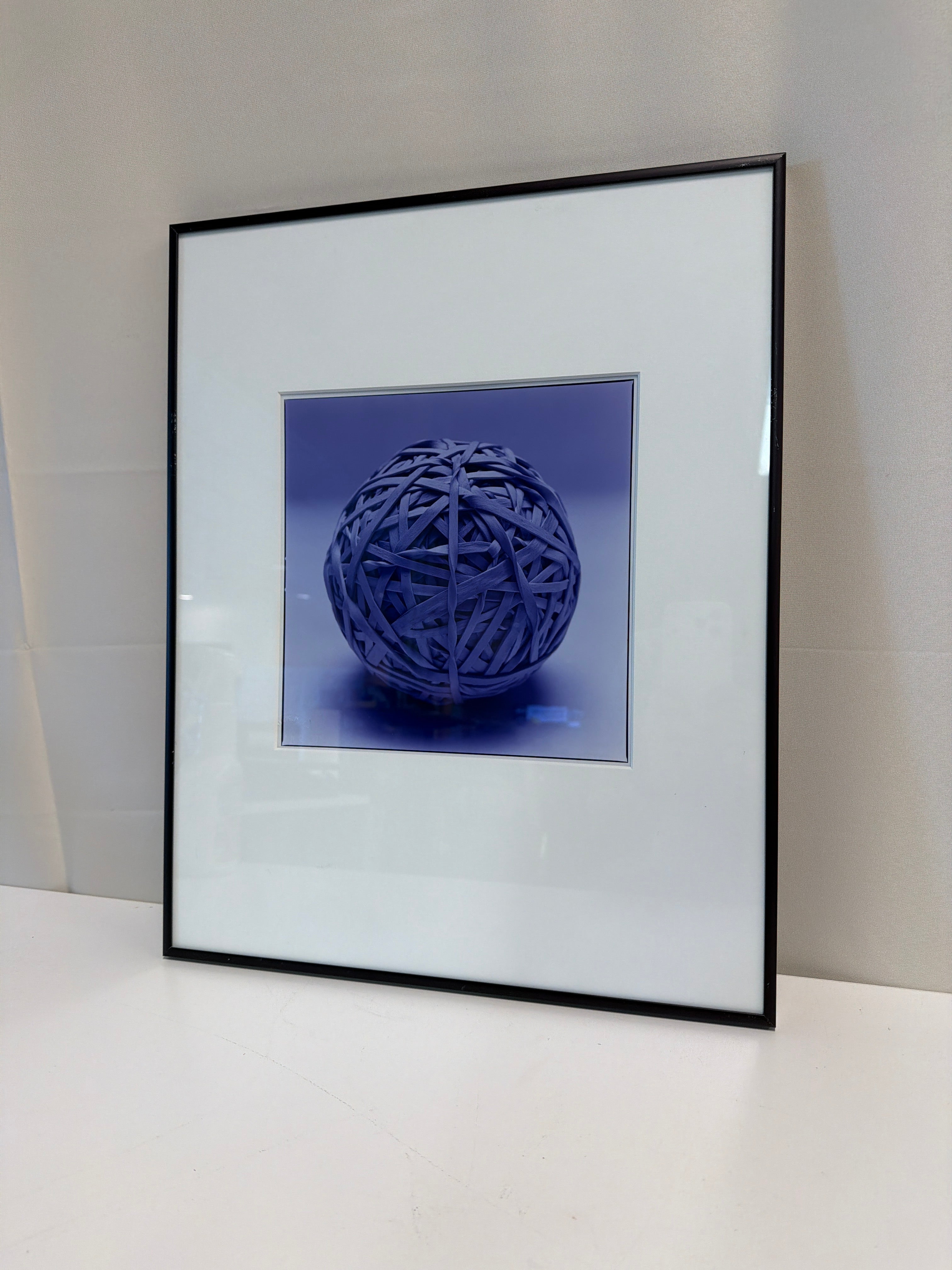 Monochromatic Purple Rubber Band Ball Print by Fine Arts Studio