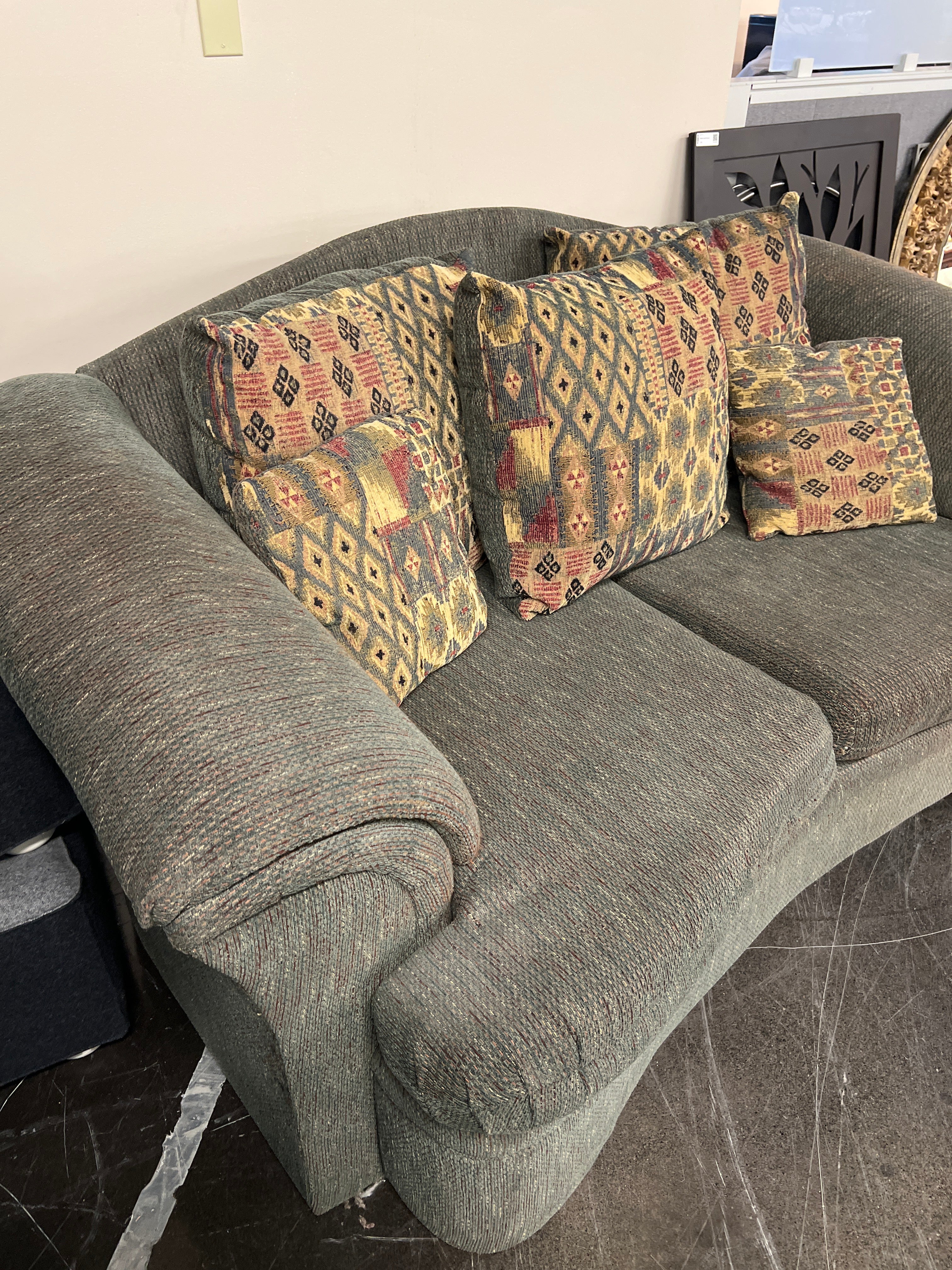 Simple Designs Inc Green Sofa