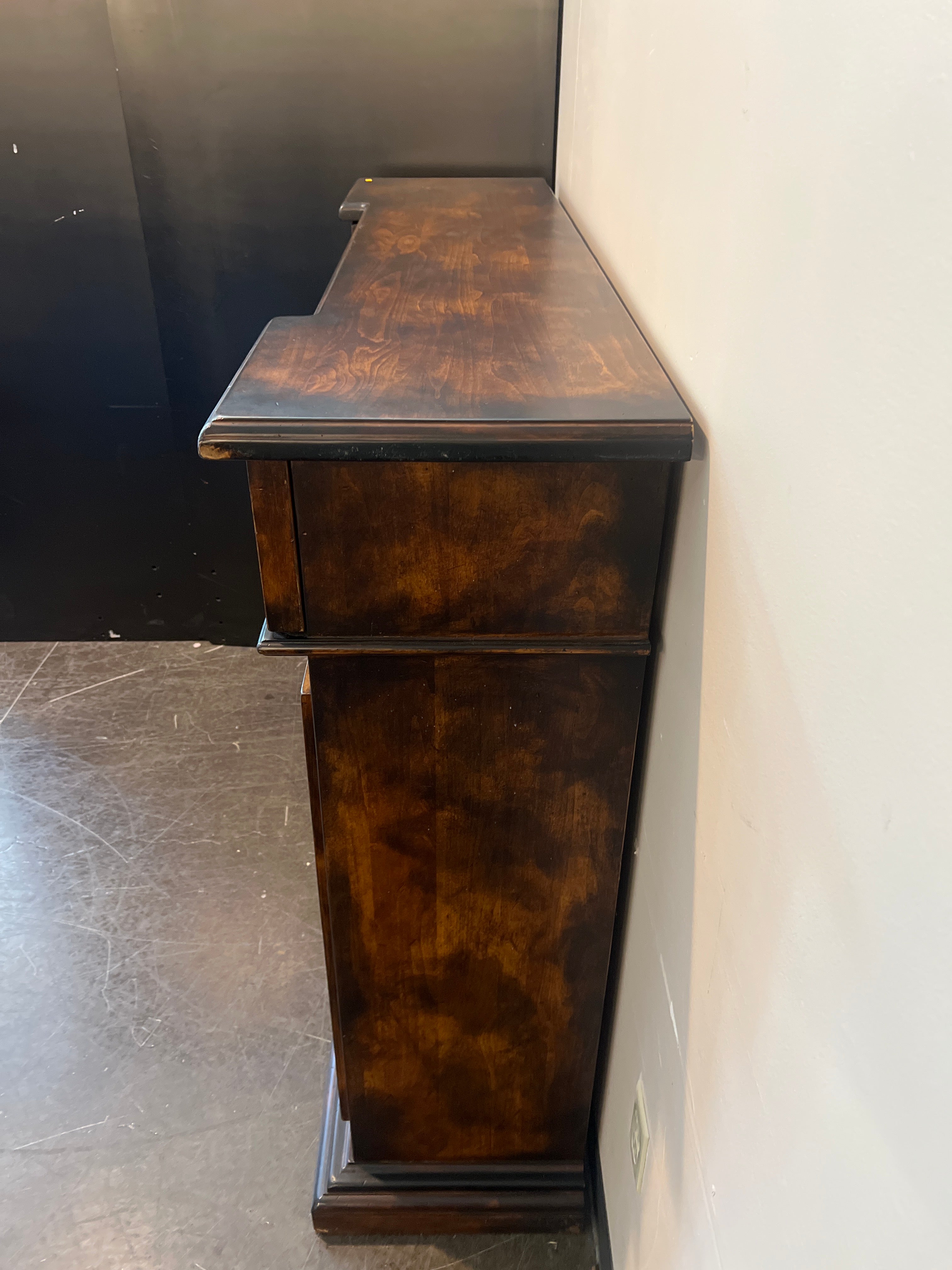 Traditional Wood Sideboard Buffet Cabinet – Rich Dark Finish