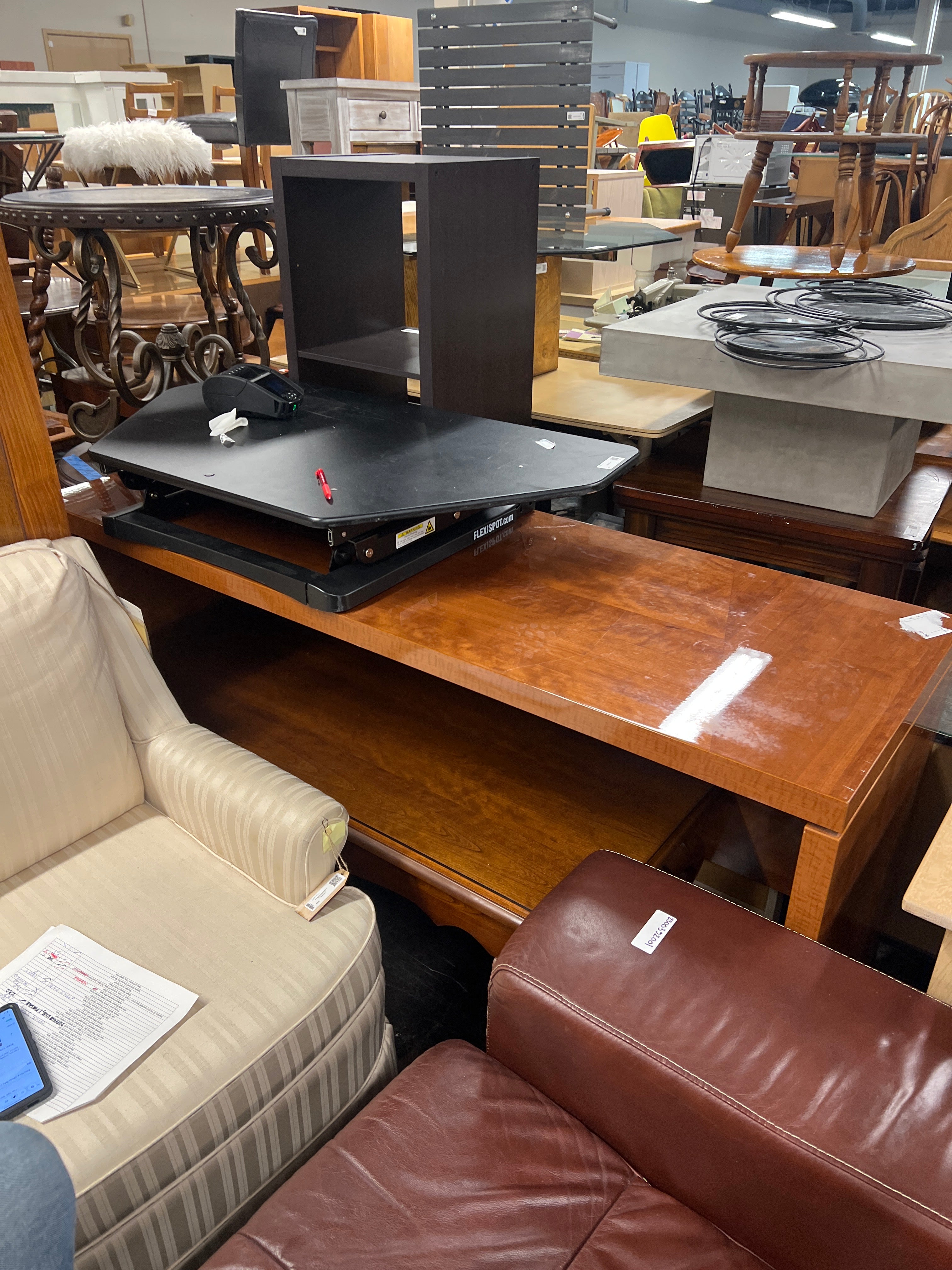 Redwood executive office desk