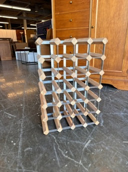 Metal And Wood Winerack.