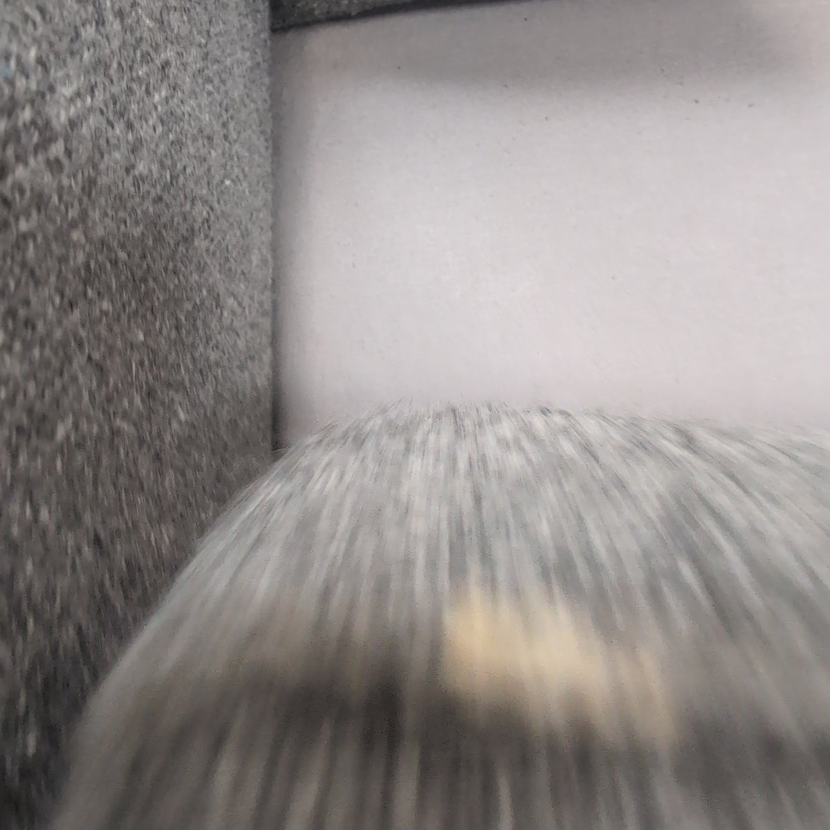 Grey Fabric Loveseat with Button Tufting