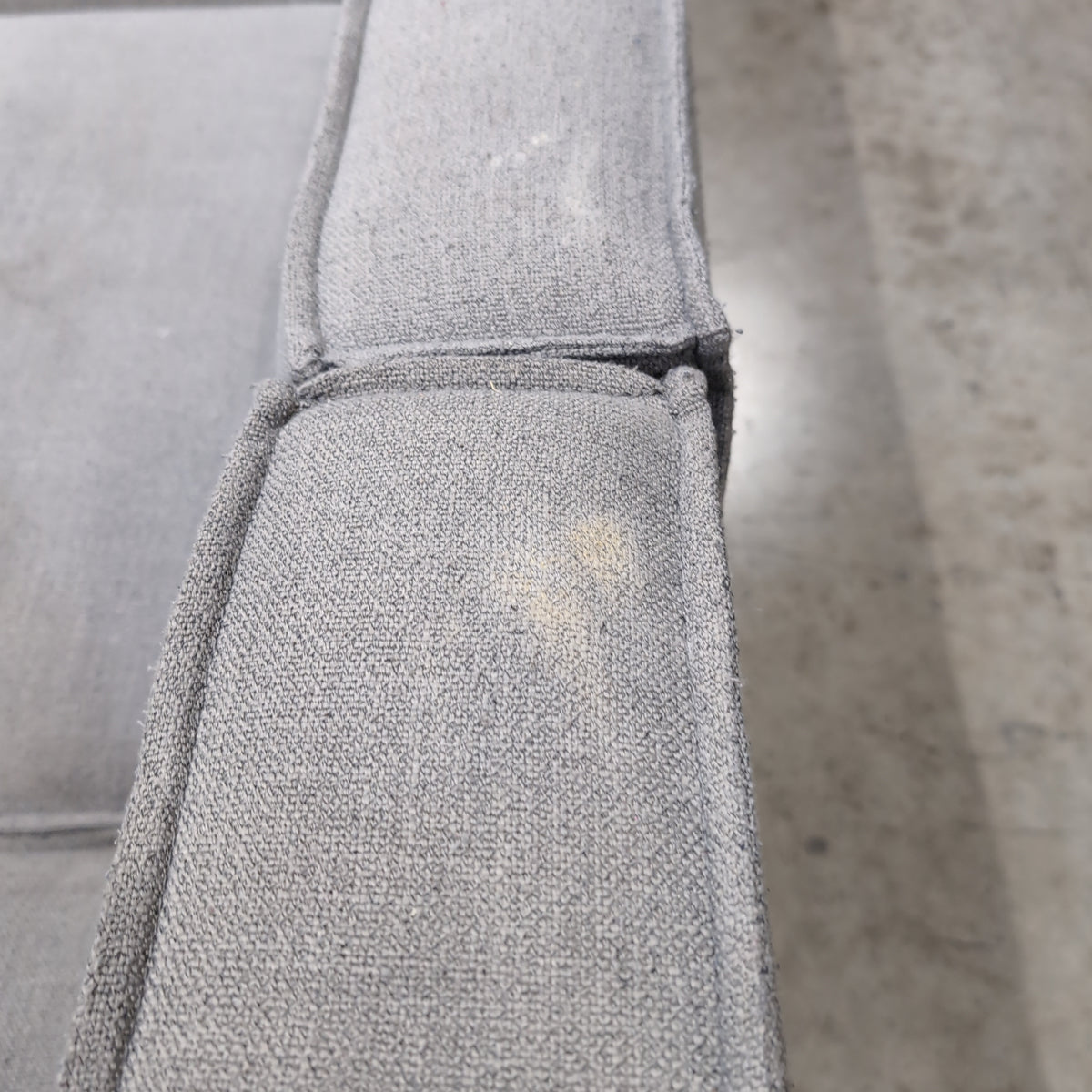 Grey Modular Fabric Sectional Couch