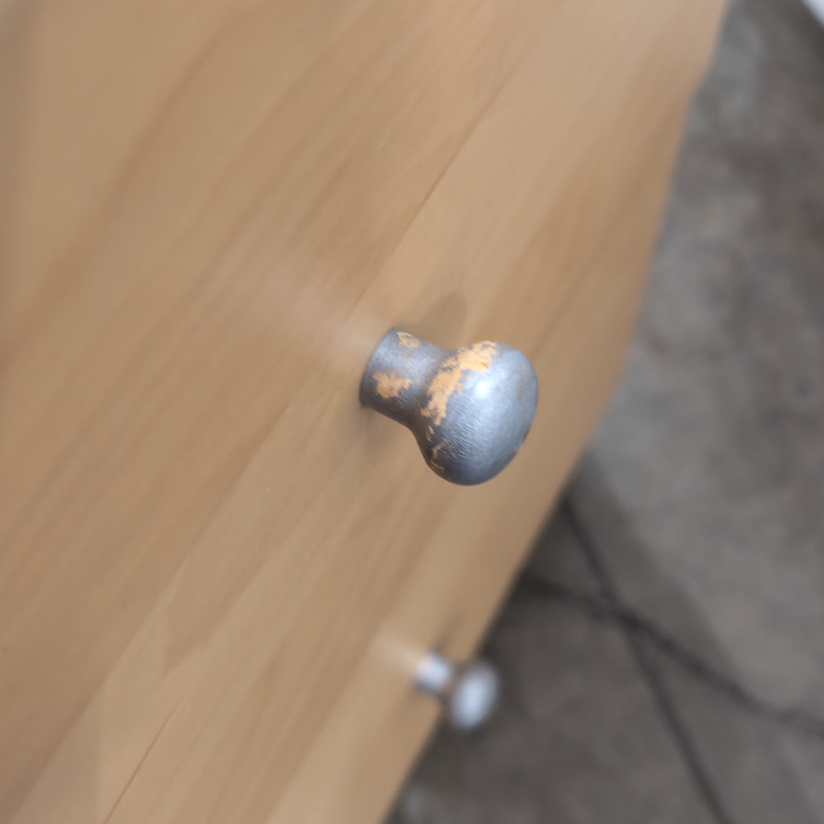 Light Wood Two-Drawer Nightstand