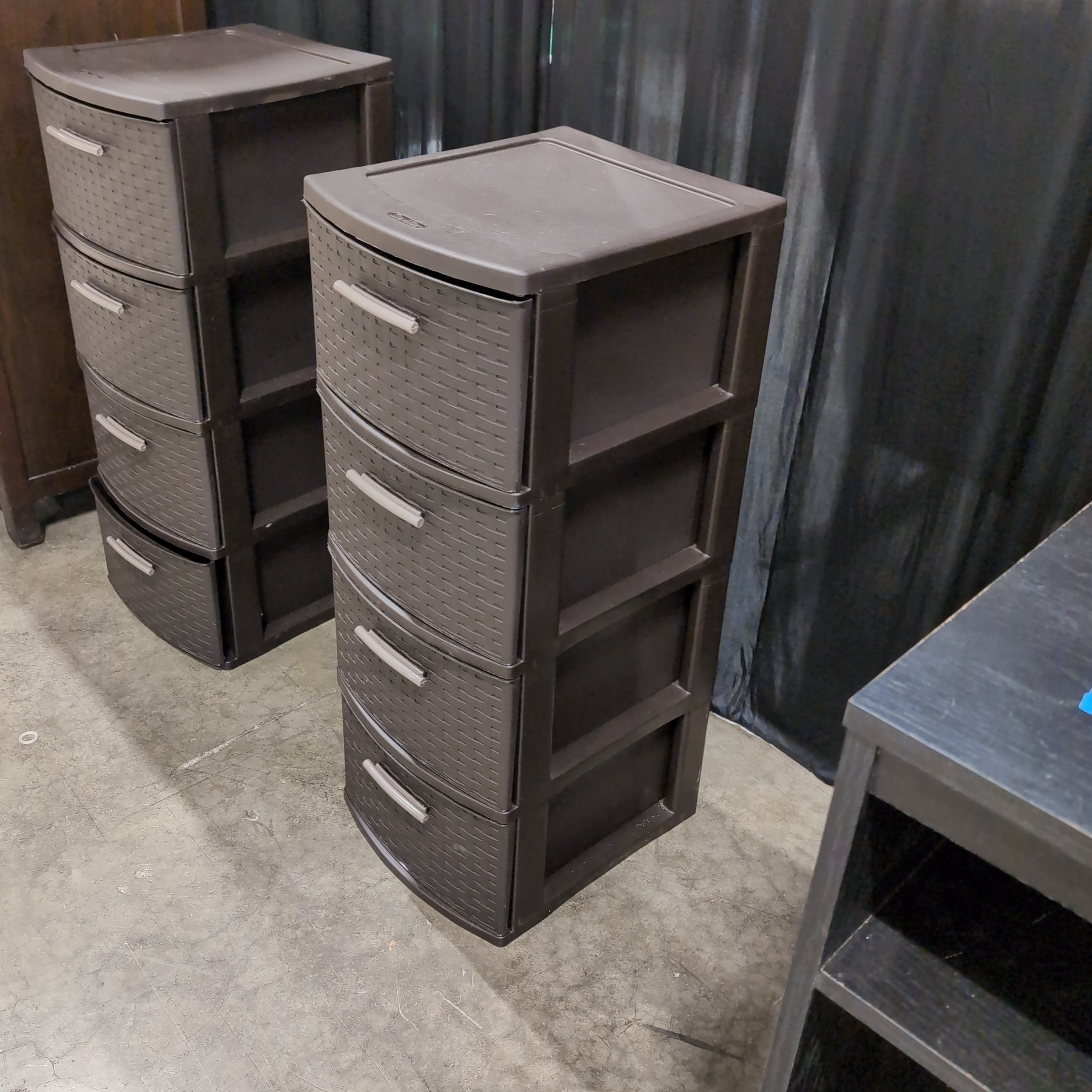 Sterilite Brown Woven Plastic Storage Drawers