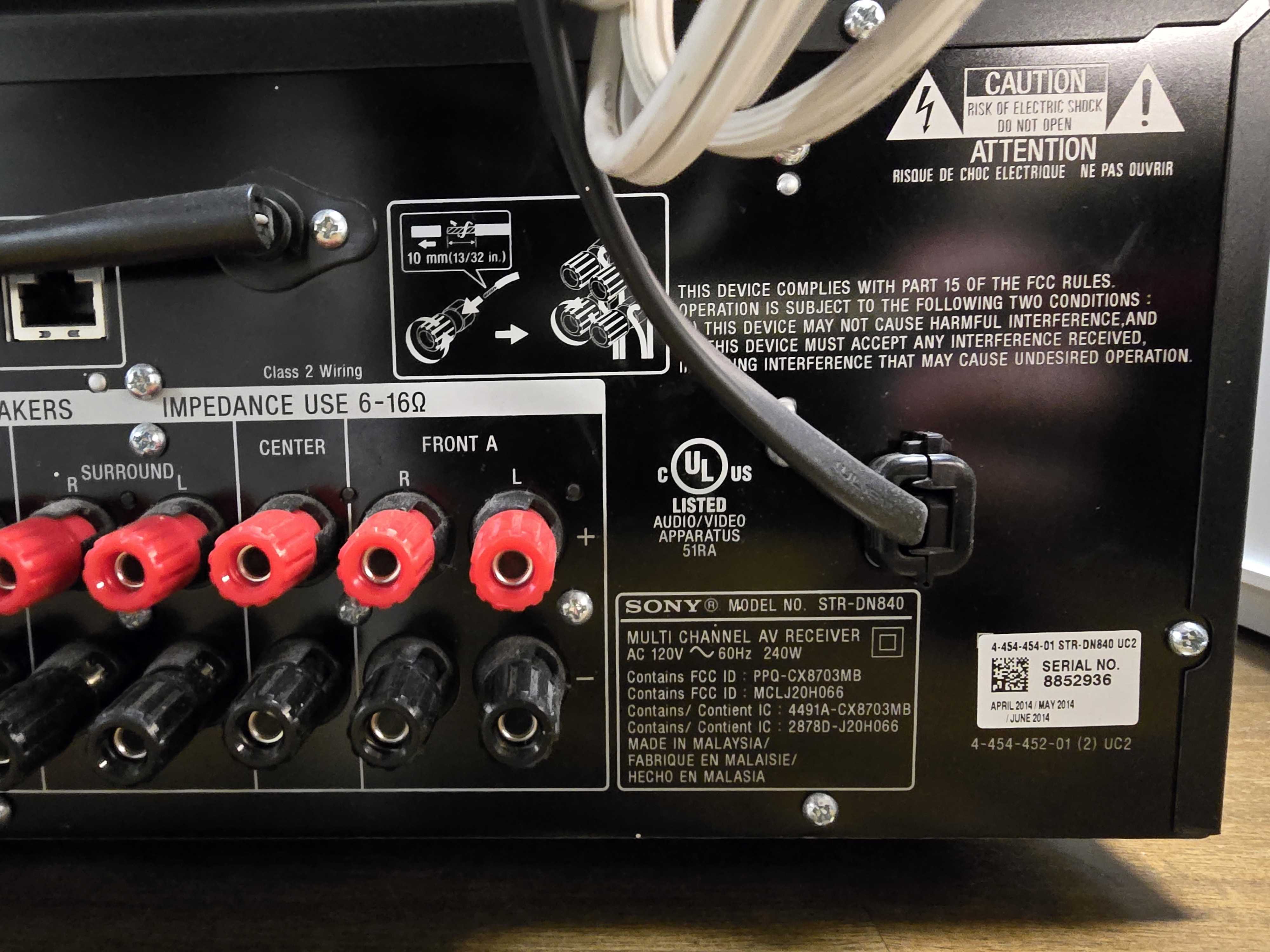 Sony AV Receiver STR-DN840