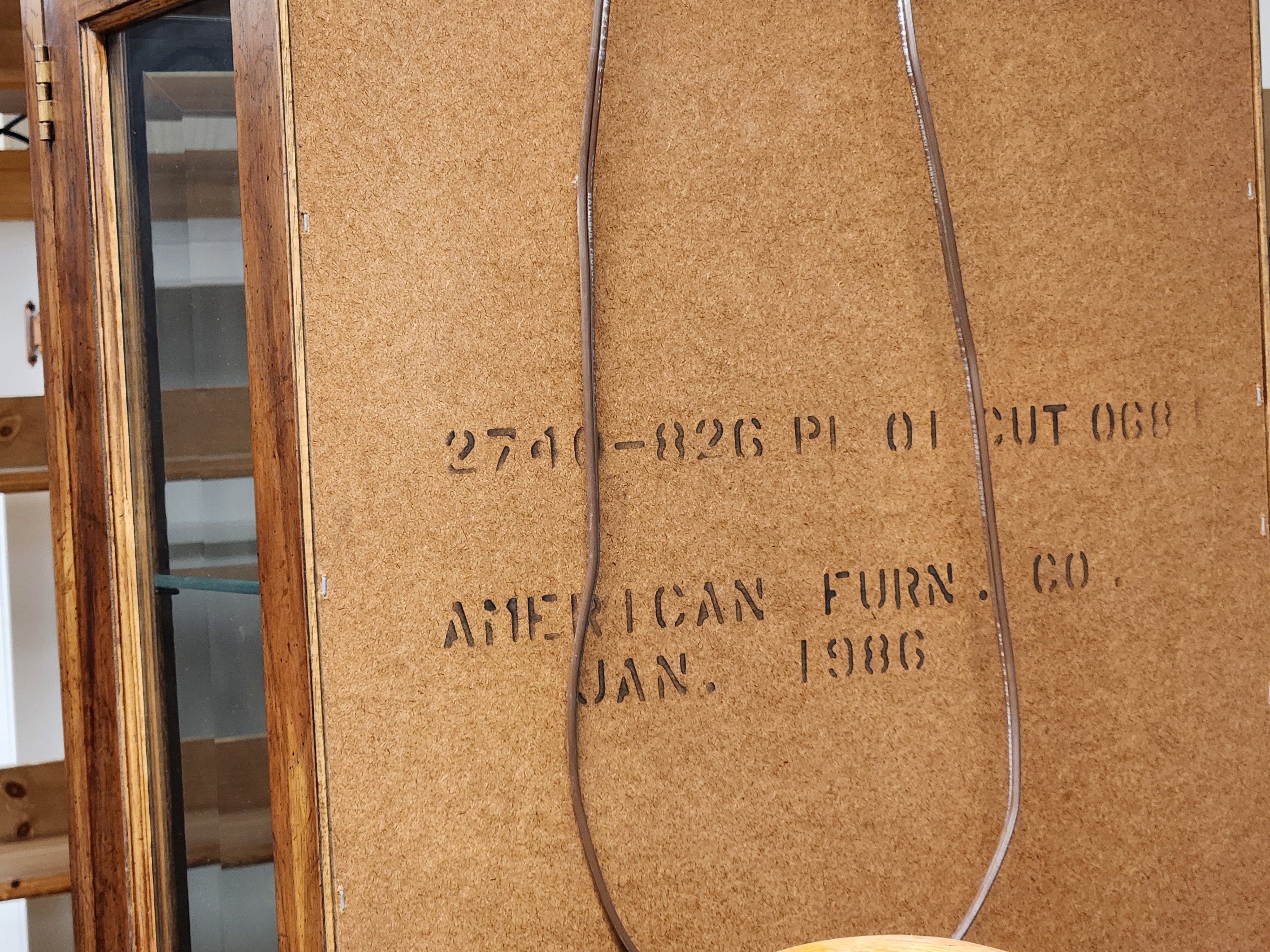American Furniture Co. Wood and Glass Curio Display Cabinet