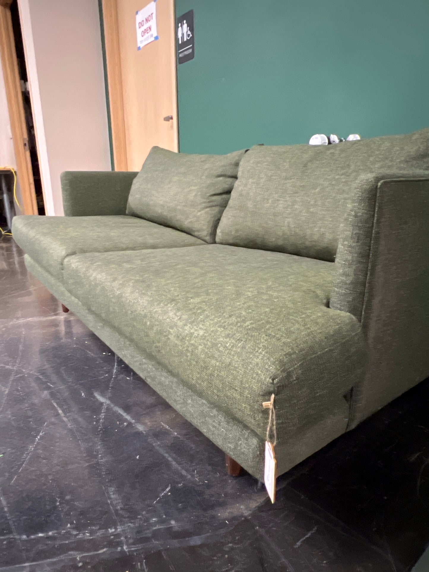 Three by Article Green Modern Sofa