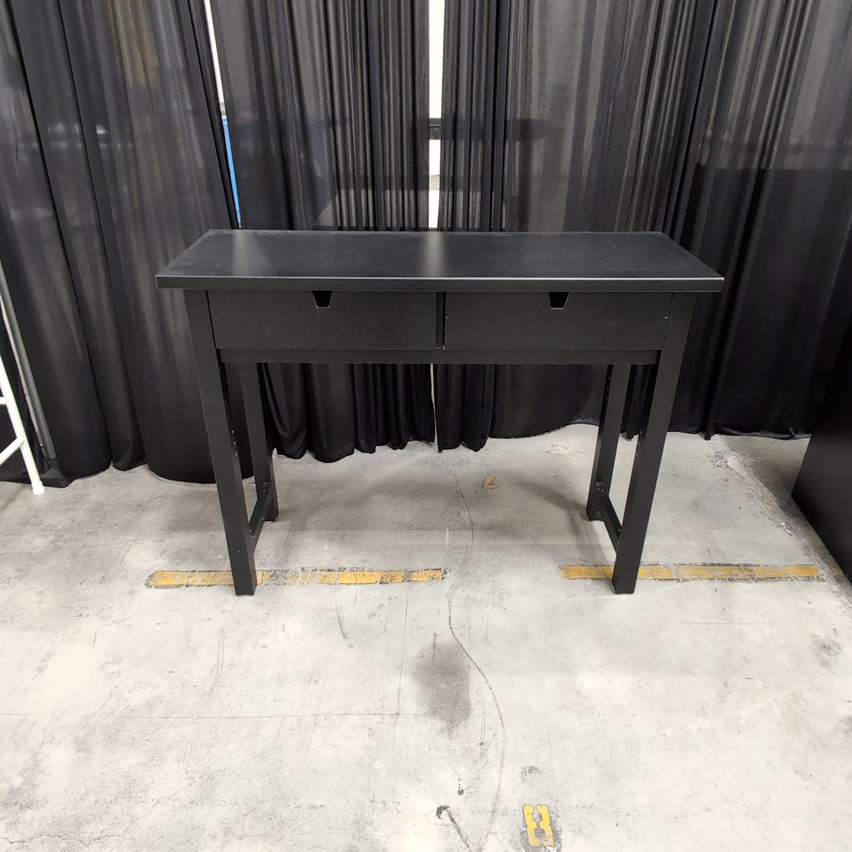 IKEA-Black Wood Grain Four-Shelf Bookcase