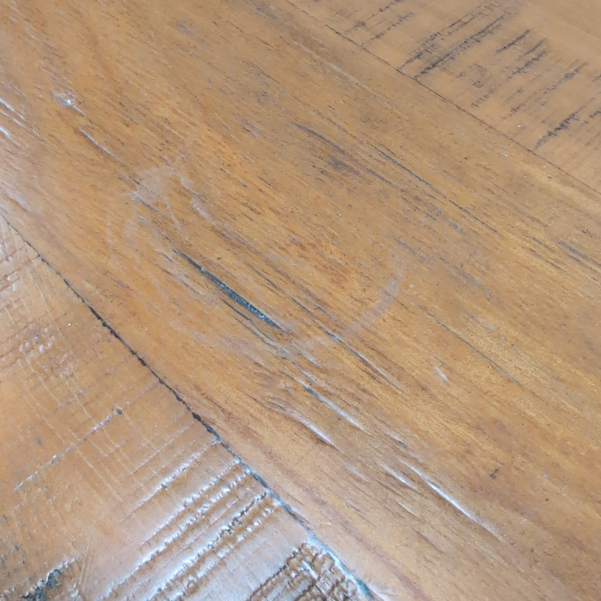 Industrial Style Wood and Metal Bench