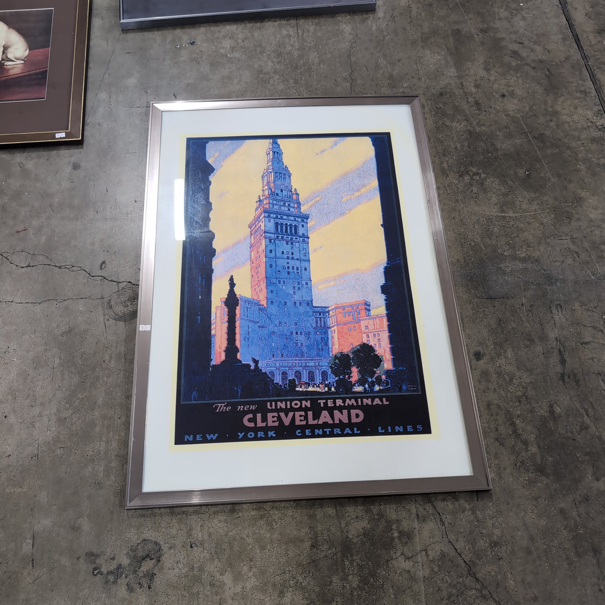 Vintage Cleveland Union Terminal Framed Print