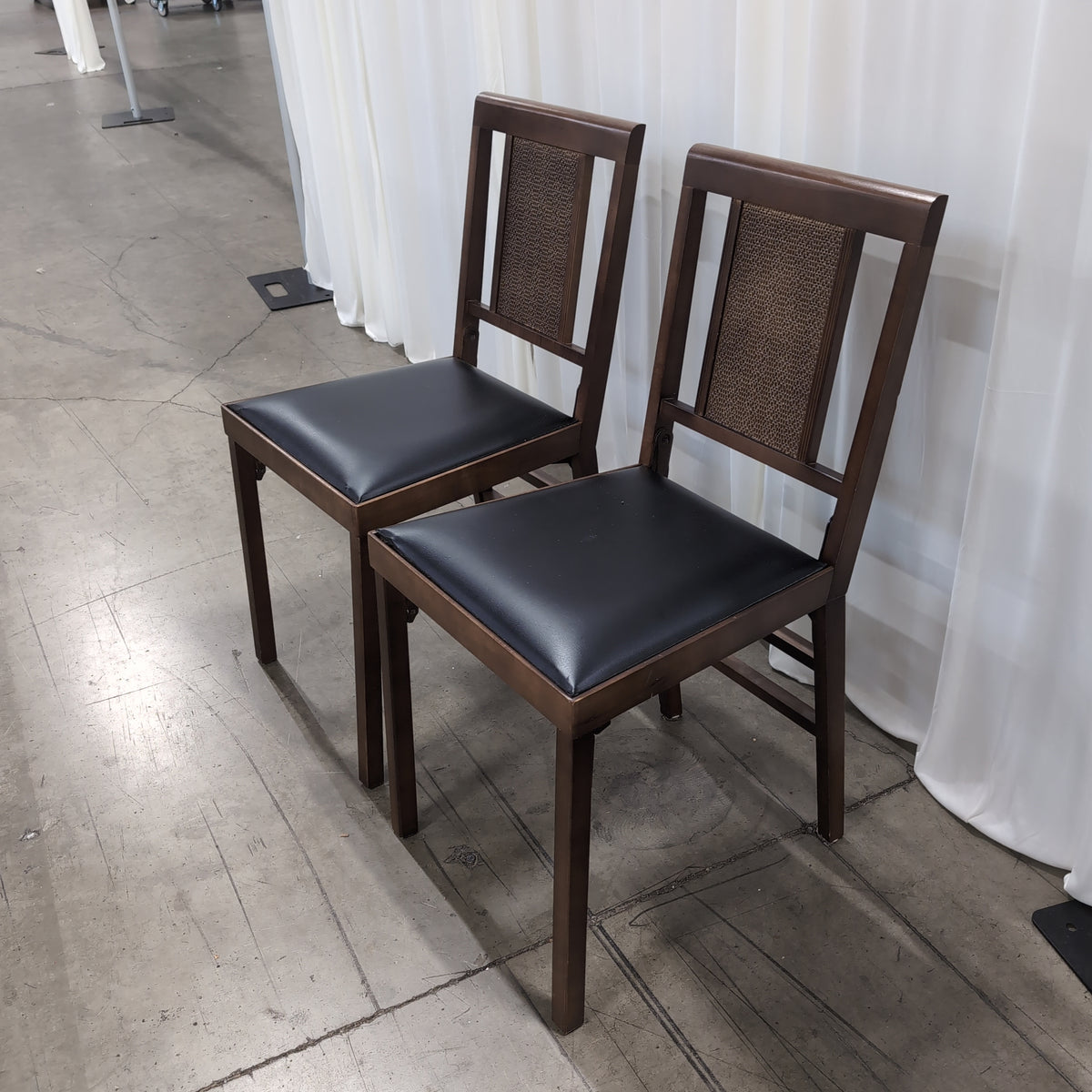 Brown Wood Folding Chair