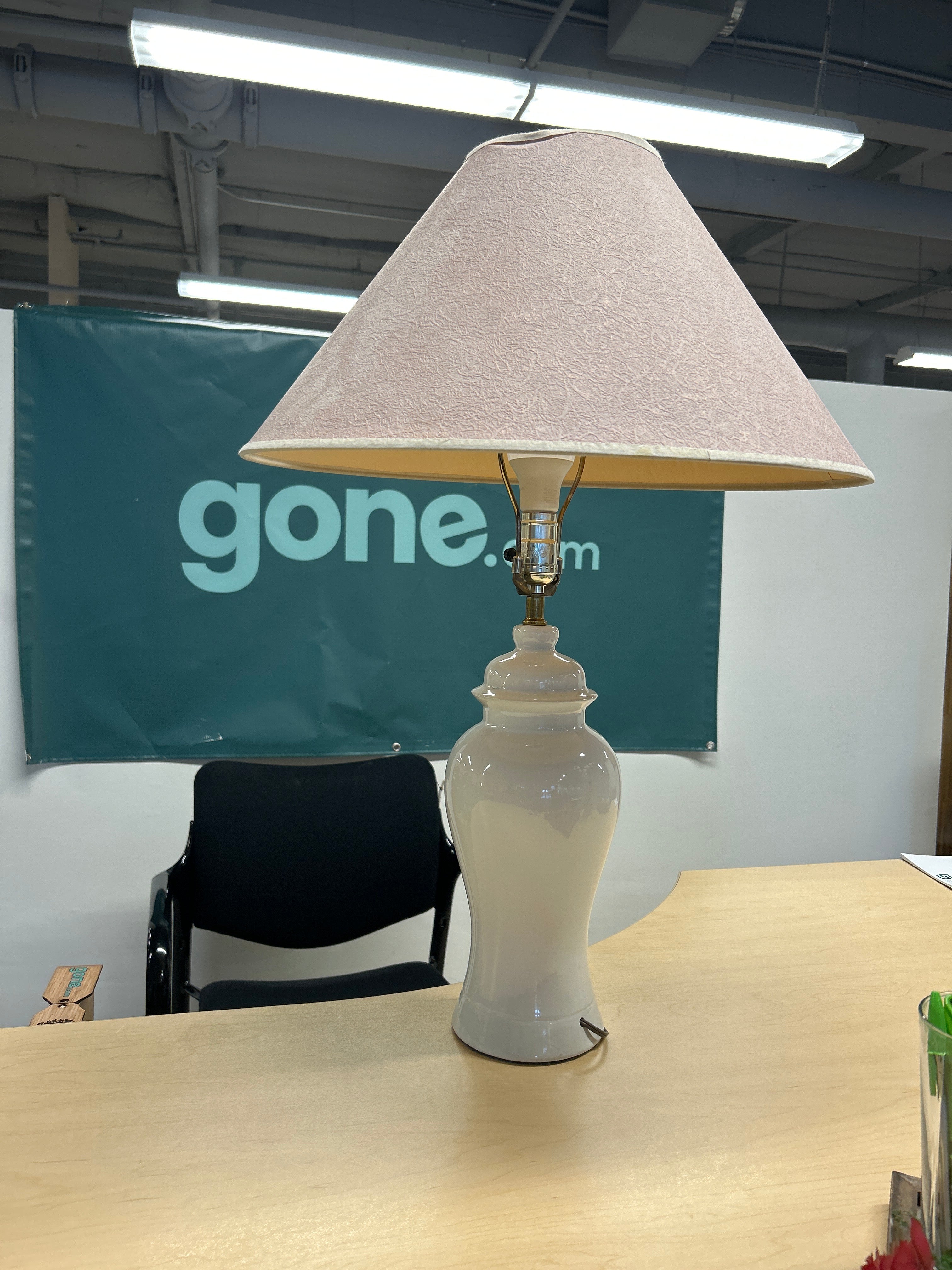 White Ceramic Base Lamp