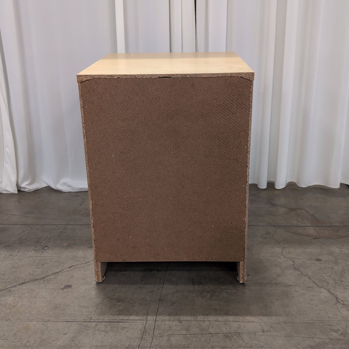 Light Wood Two-Drawer Nightstand