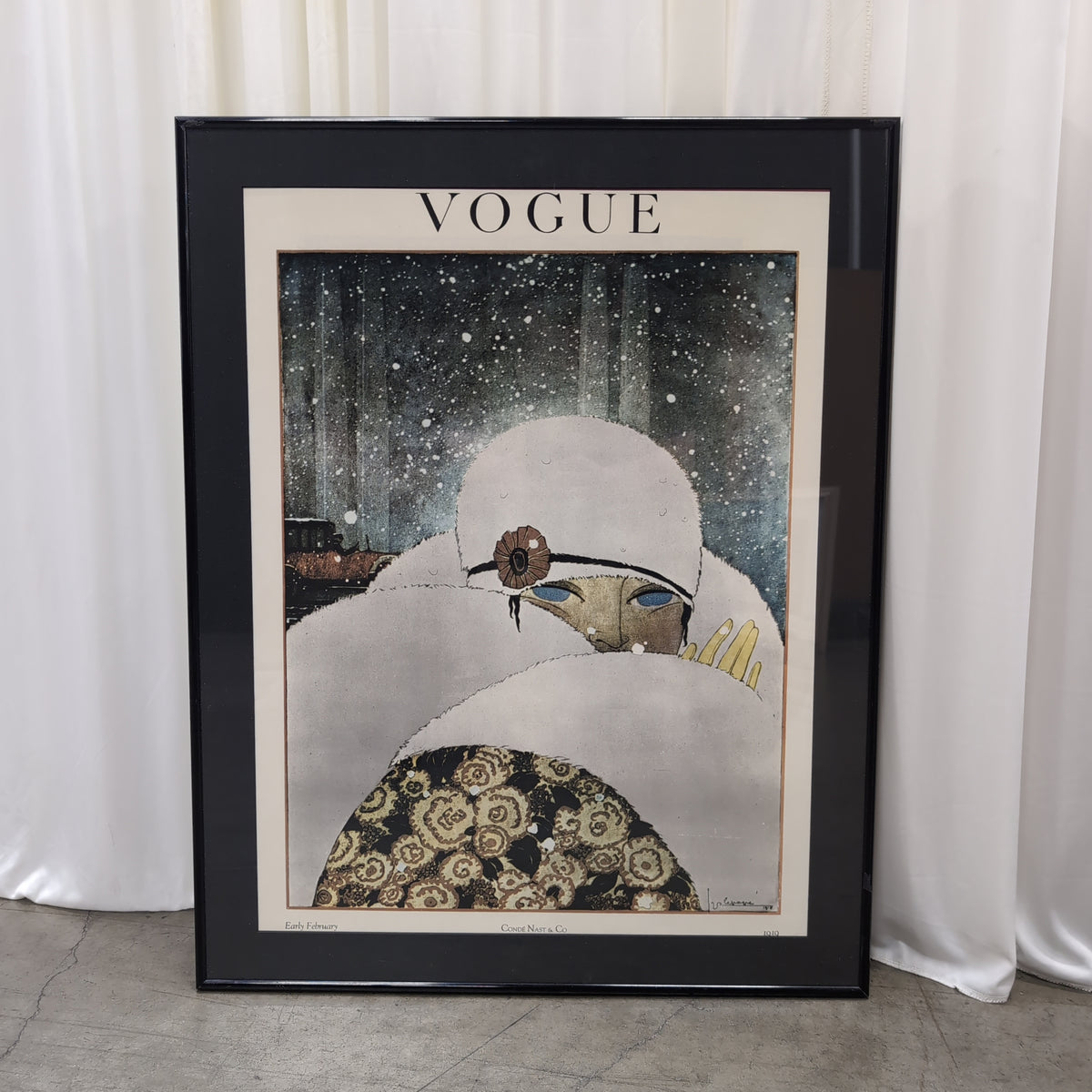 VOGUE Early February Framed Print in Black Frame