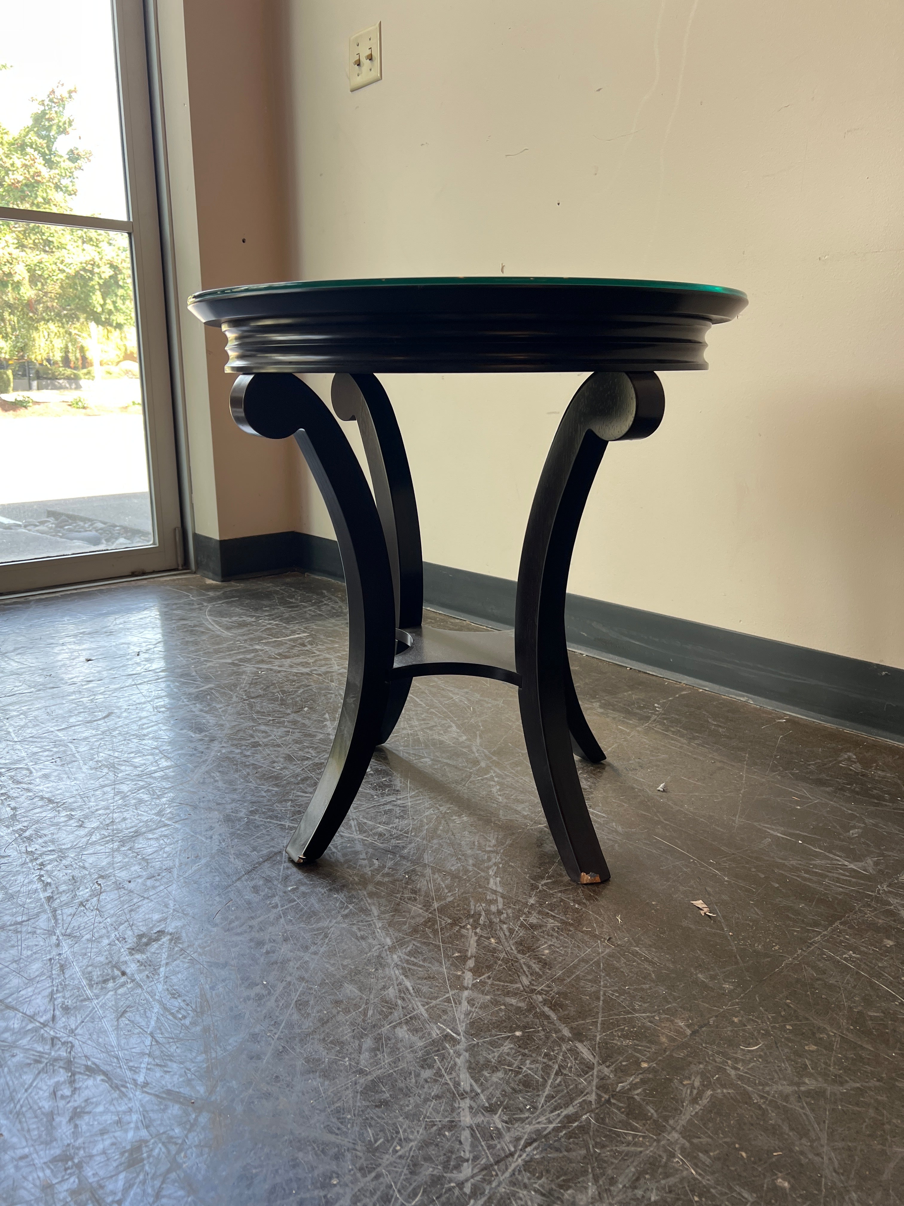 Bombay Side Table with Glass Top