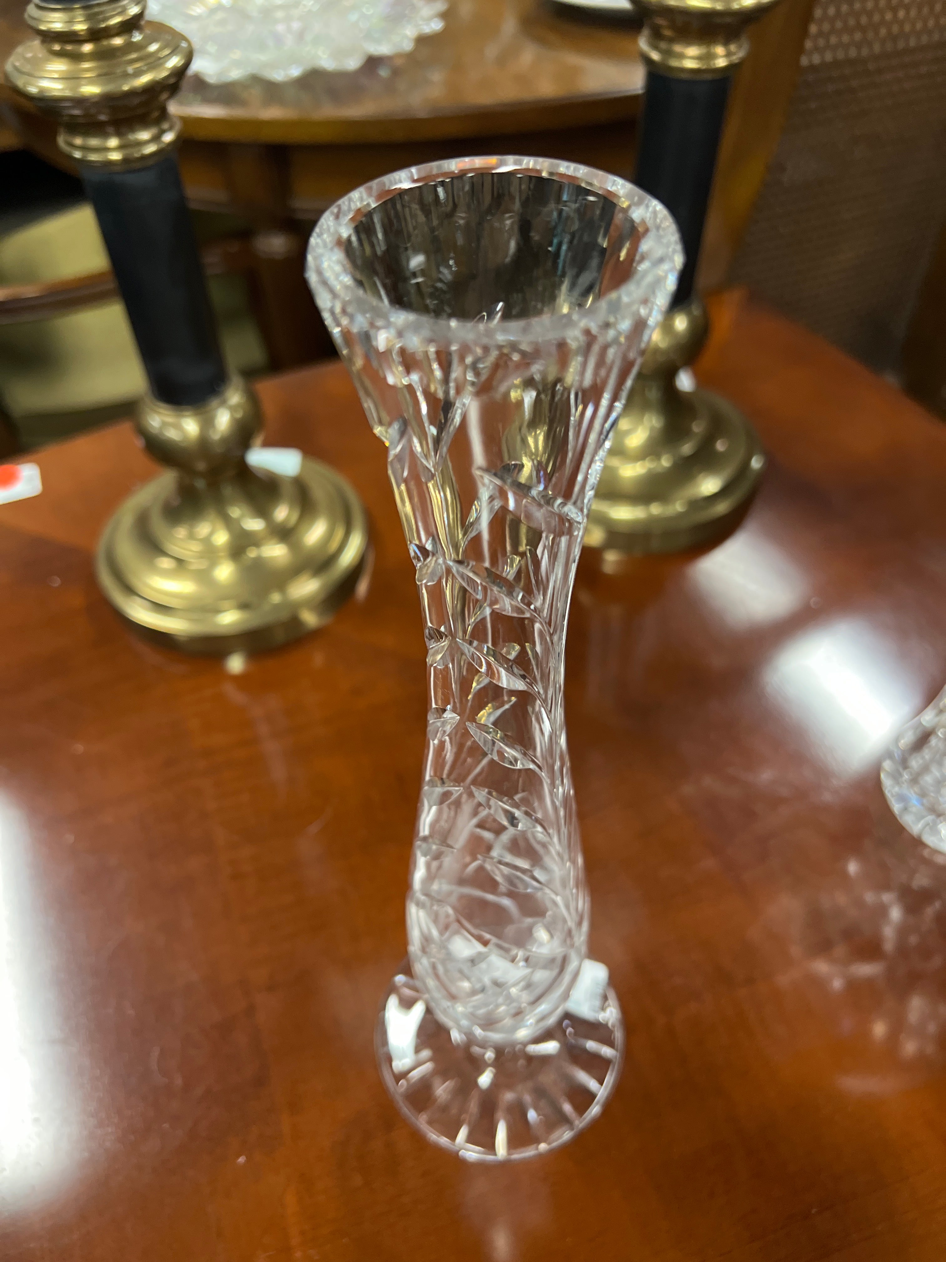 Glass stem vase