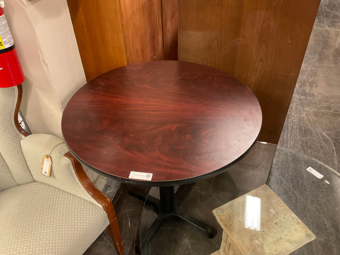 Round Table with Cherry Wood Top