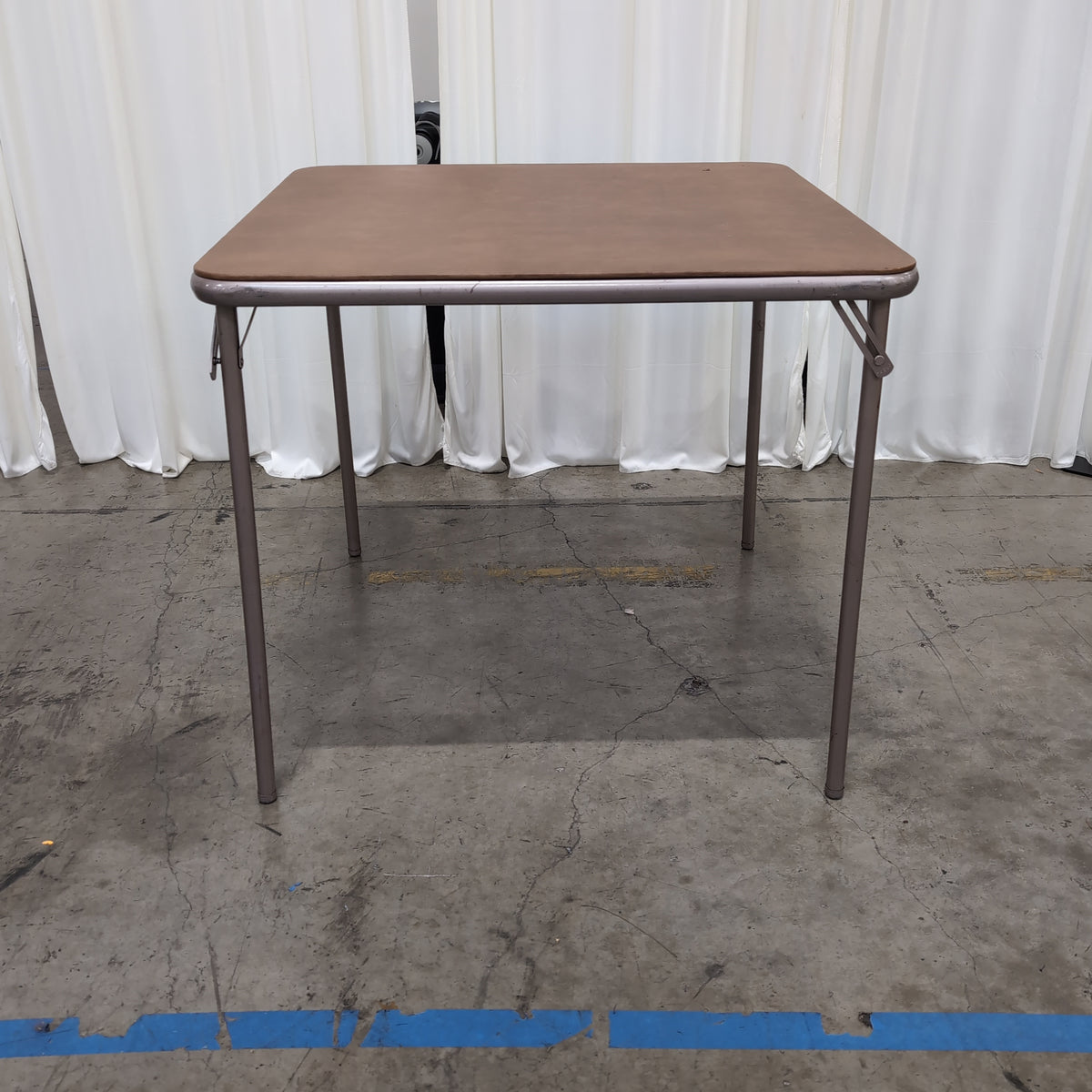 Vintage Square Folding Card Table in Vinyl
