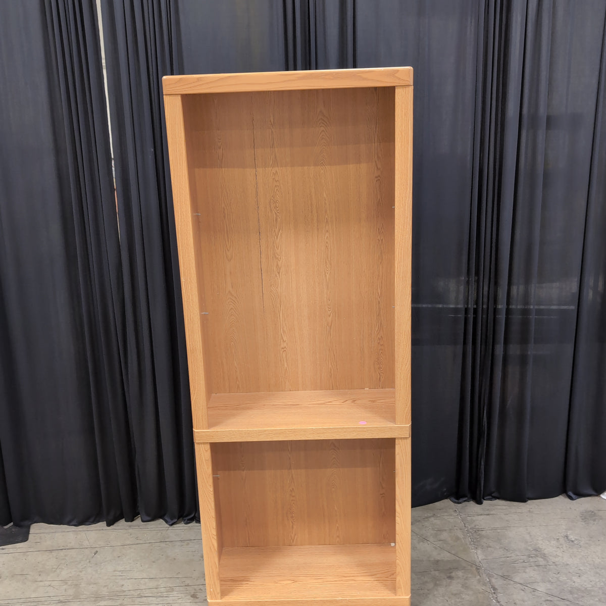 Light Brown Wood Two-Section Bookcase