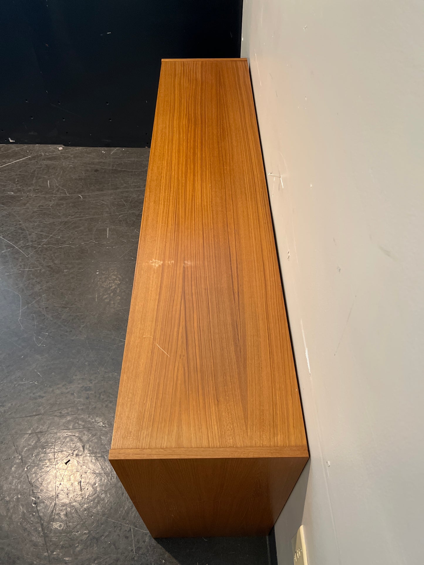 Mid-Century Modern Wood Shelving Unit