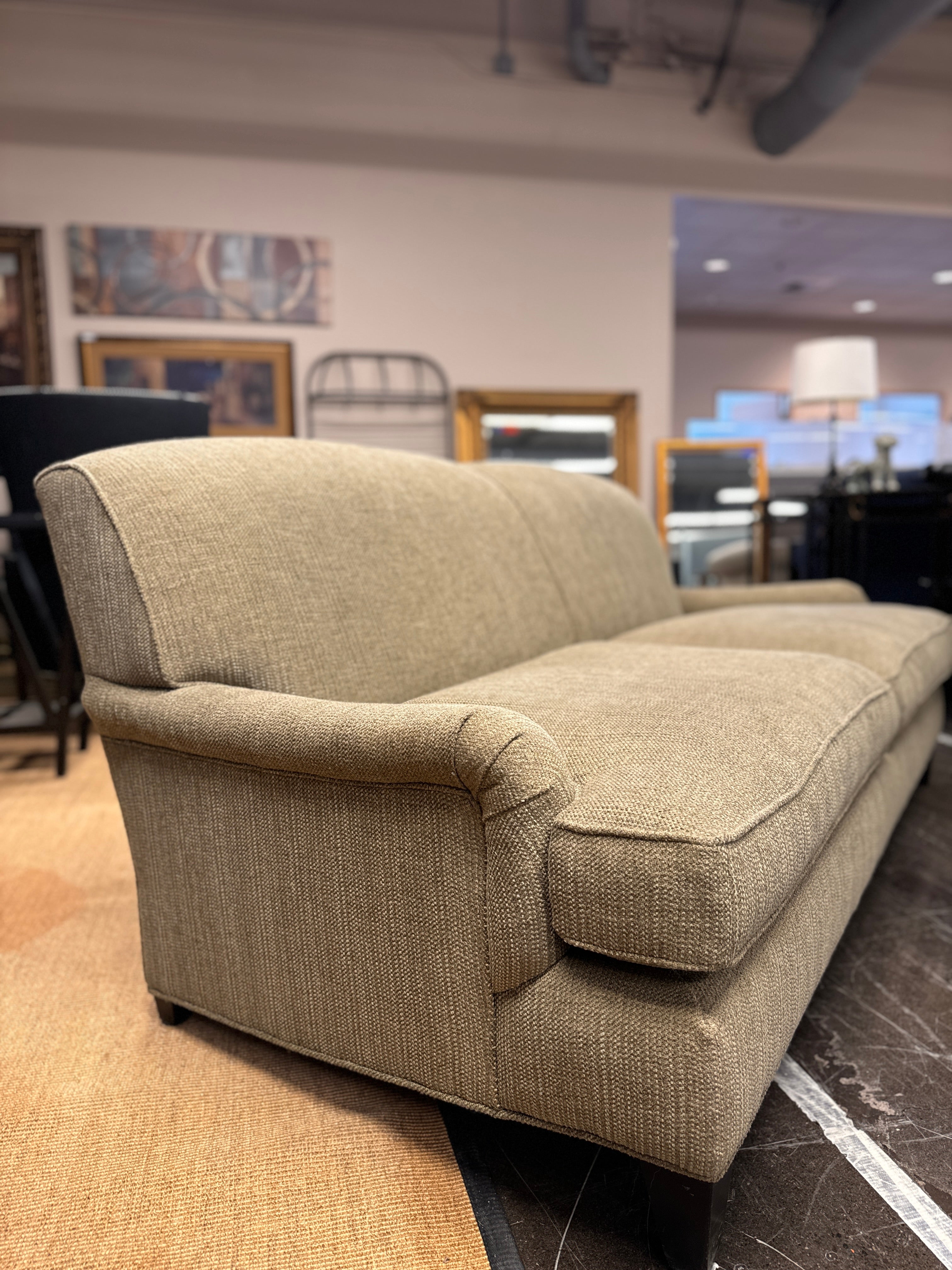 Crate and Barrel: Tweed Loveseat