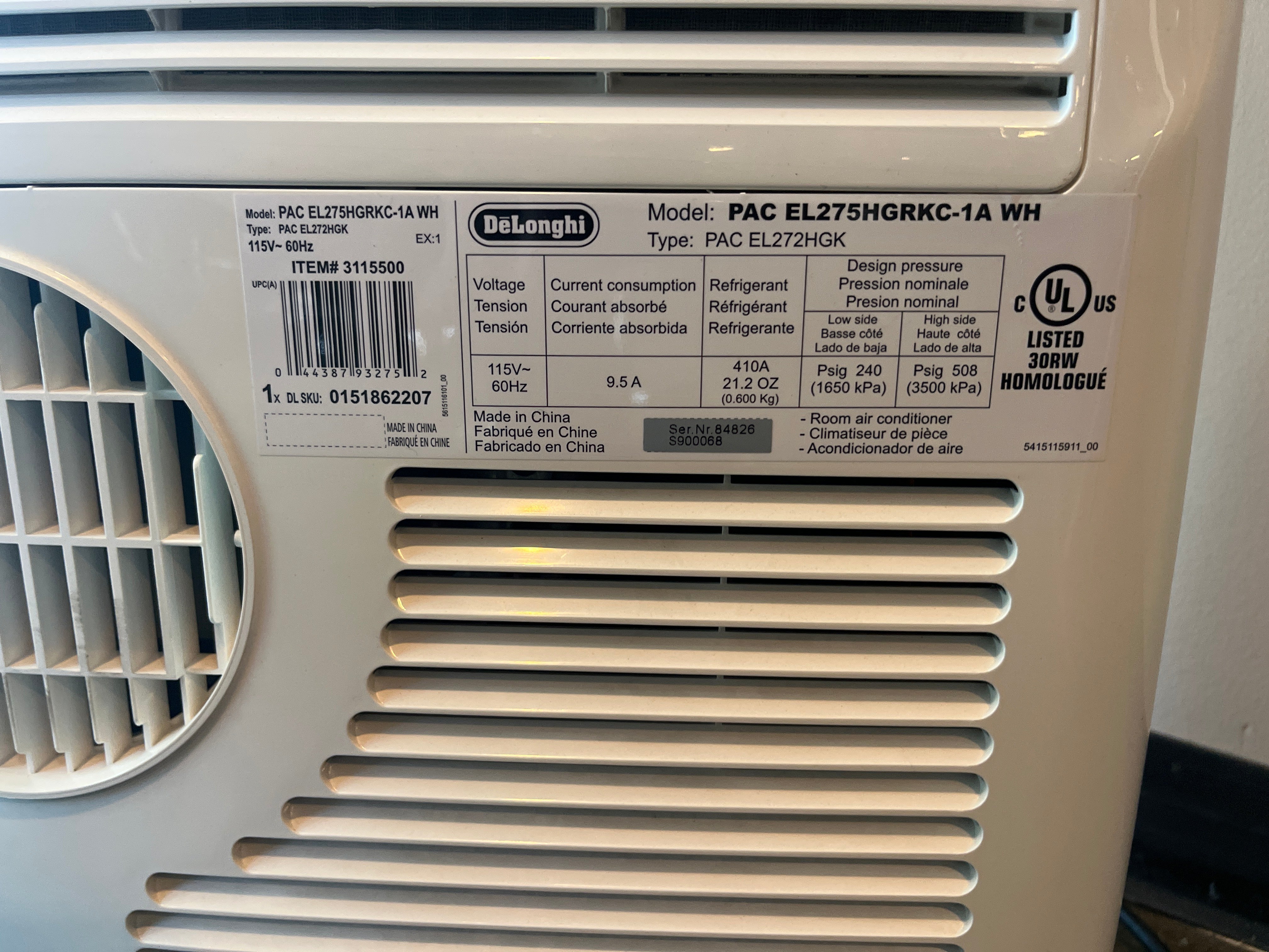 De'Longhi Pinguino 4-in-1: Air Conditioner, Heater, Dehumidifier, and Fan