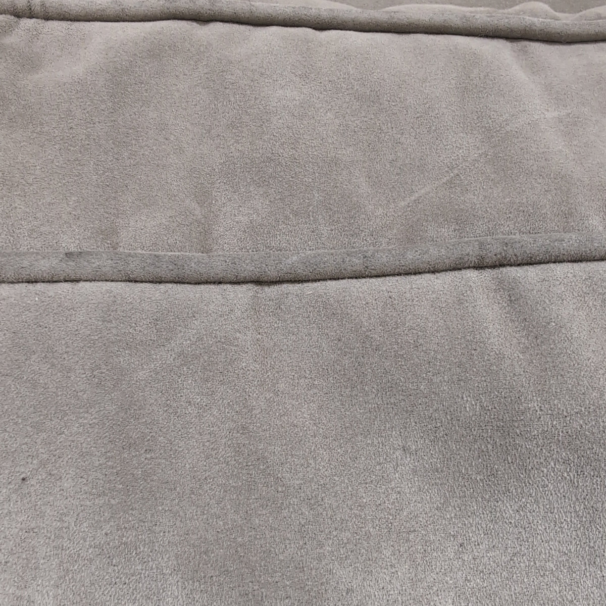 Light Beige Fabric Rolled Arm Sectional Couch