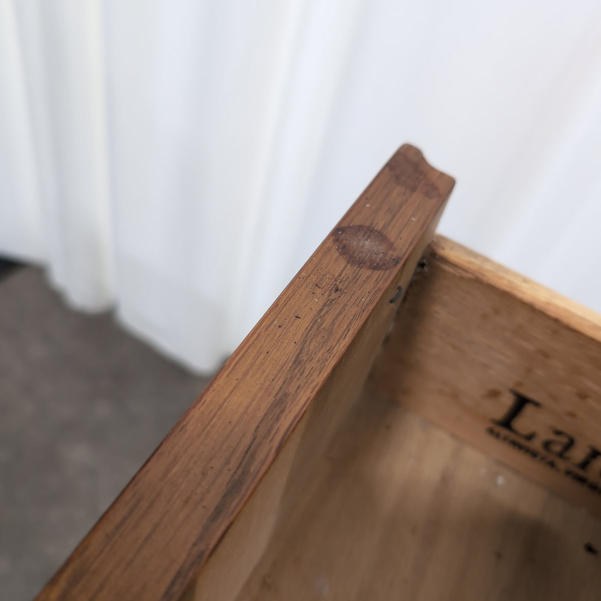 Brown Wood One-Drawer Nightstand with Open Shelf