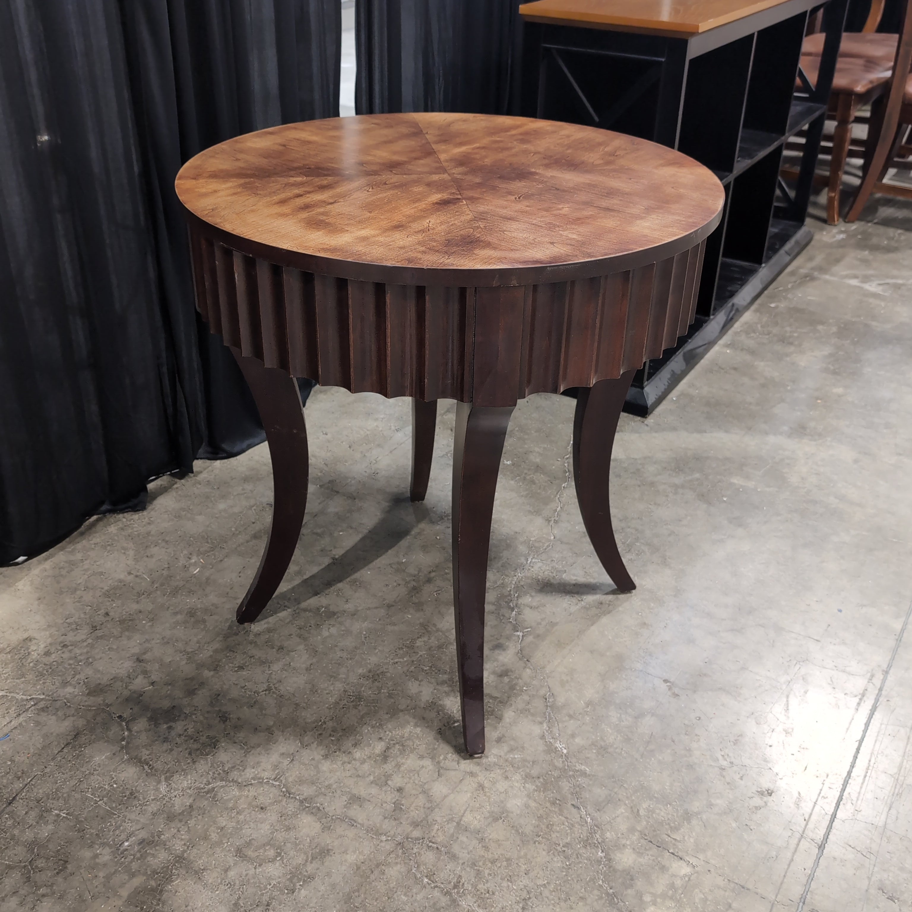 Empire Style Round Wood Dining Table