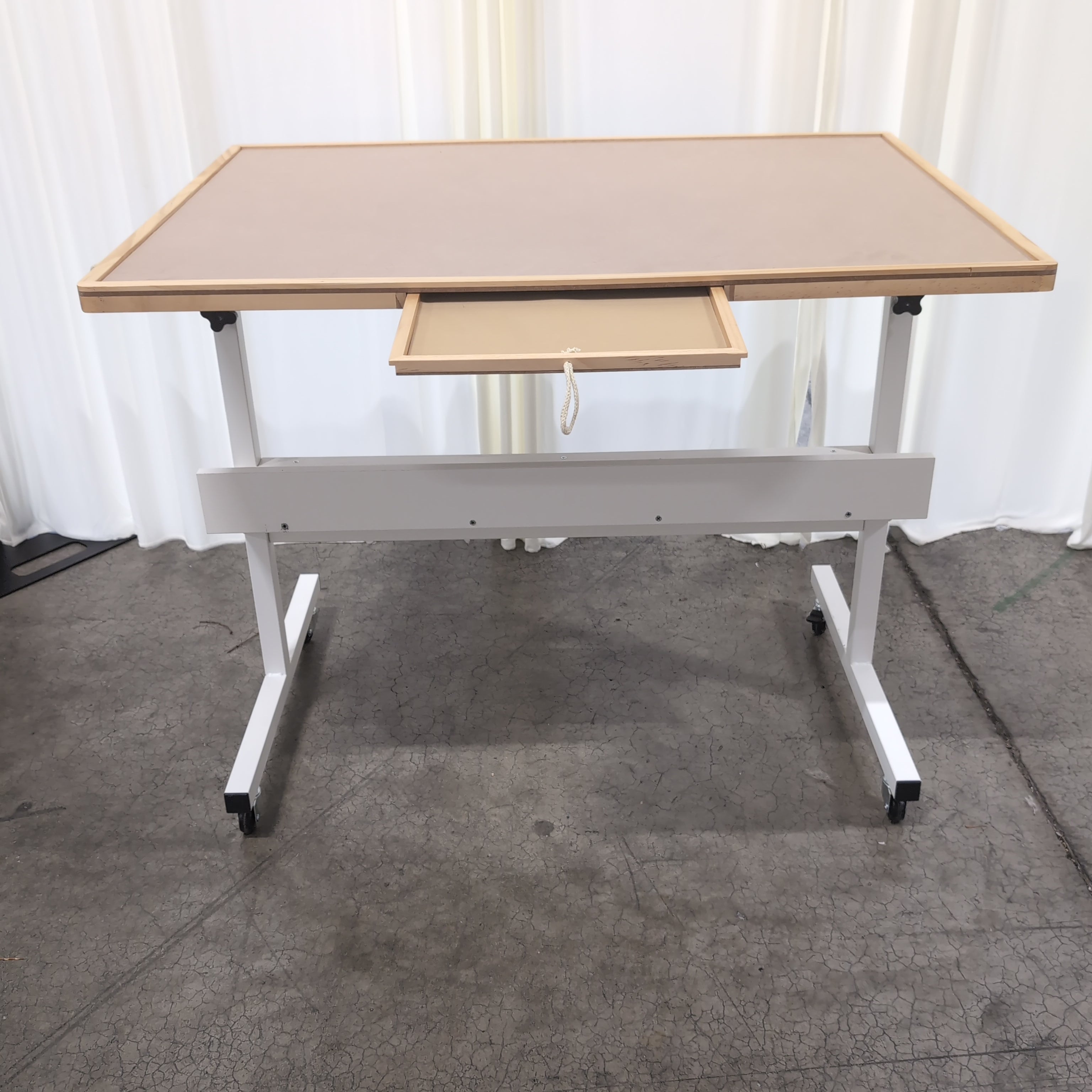 Mobile Wood Frame Whiteboard with Casters