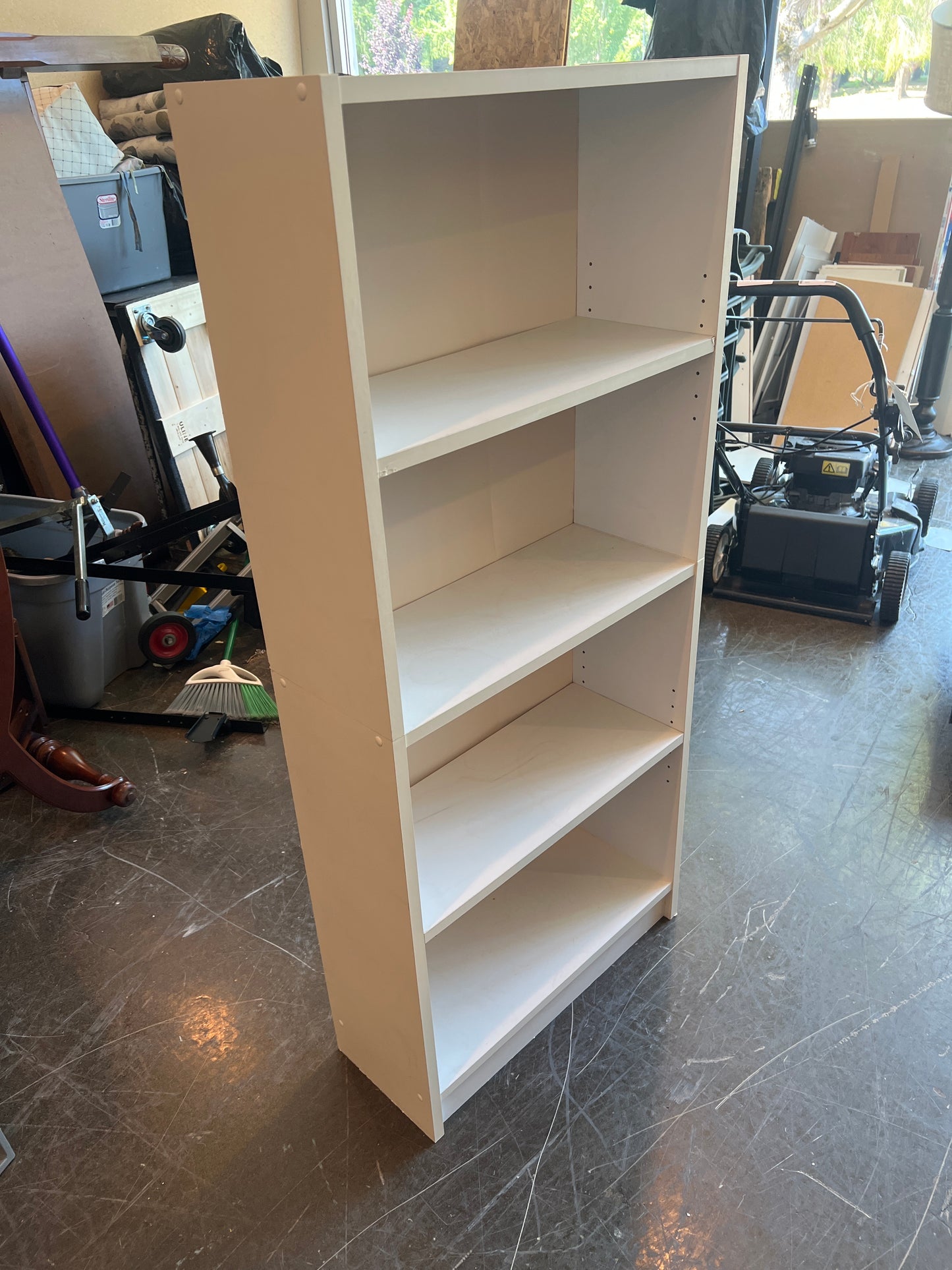 Versatile Off-White Wooden Bookcase