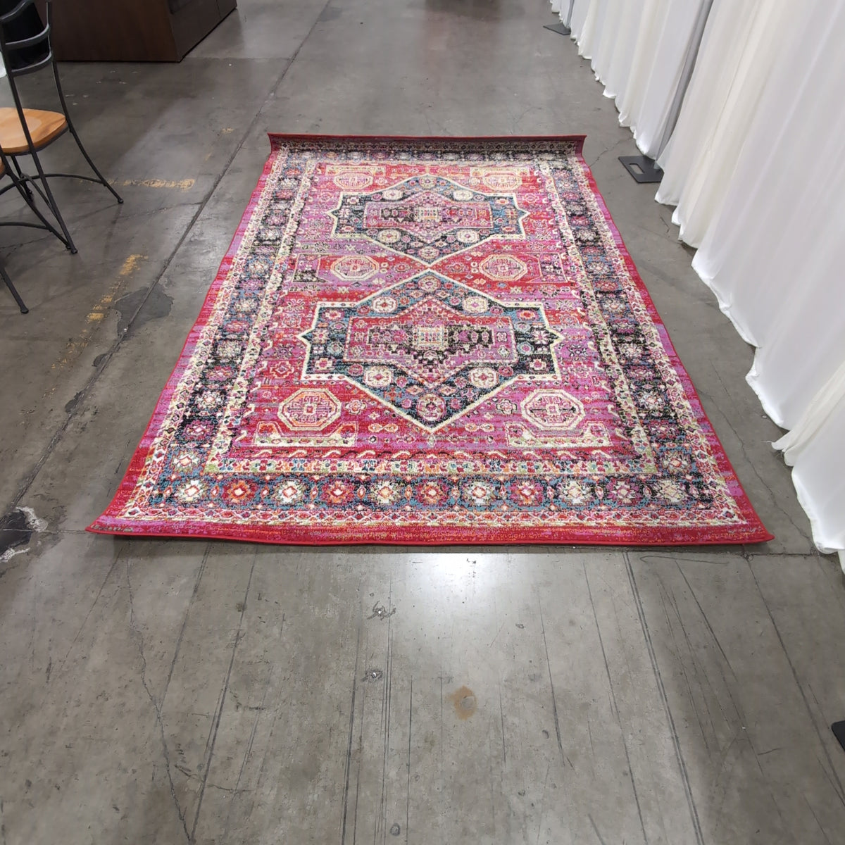 Vibrant Red Persian Style Area Rug